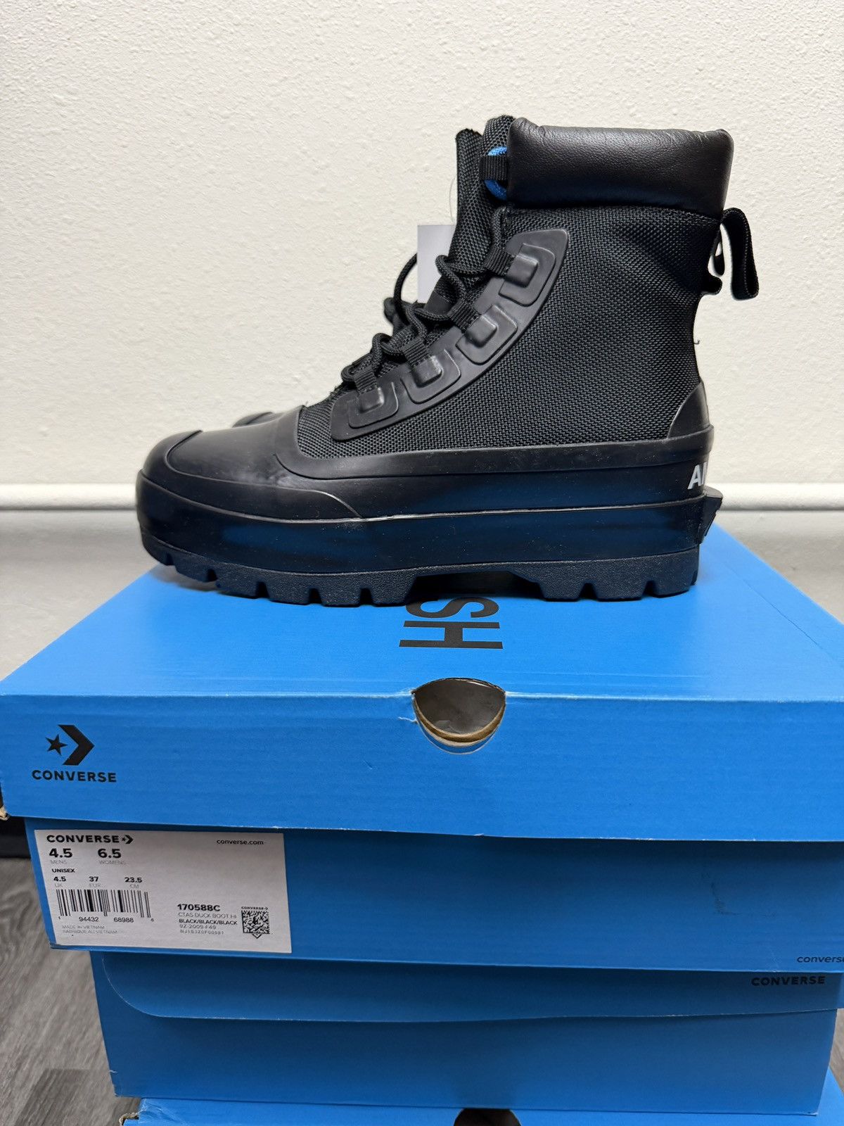 Ambush Design × Converse Converse x Ambush CTAS Duck Boot Black Canvas Womens Size US 6.5 / IT 36.5 - 3 Thumbnail