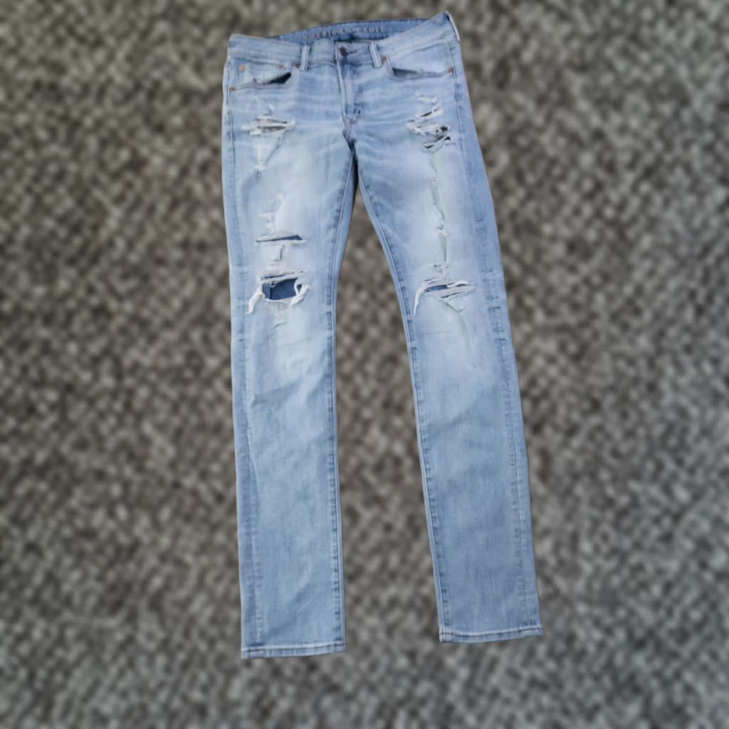 American Eagle Outfitters American Eagle Outfitters Jeans Men’s 34x32 Airflex Denim Stretch Skinny 5-Pocket Blue Slim Regular Size 34 Size US 34 / EU 50 - 1 Thumbnail