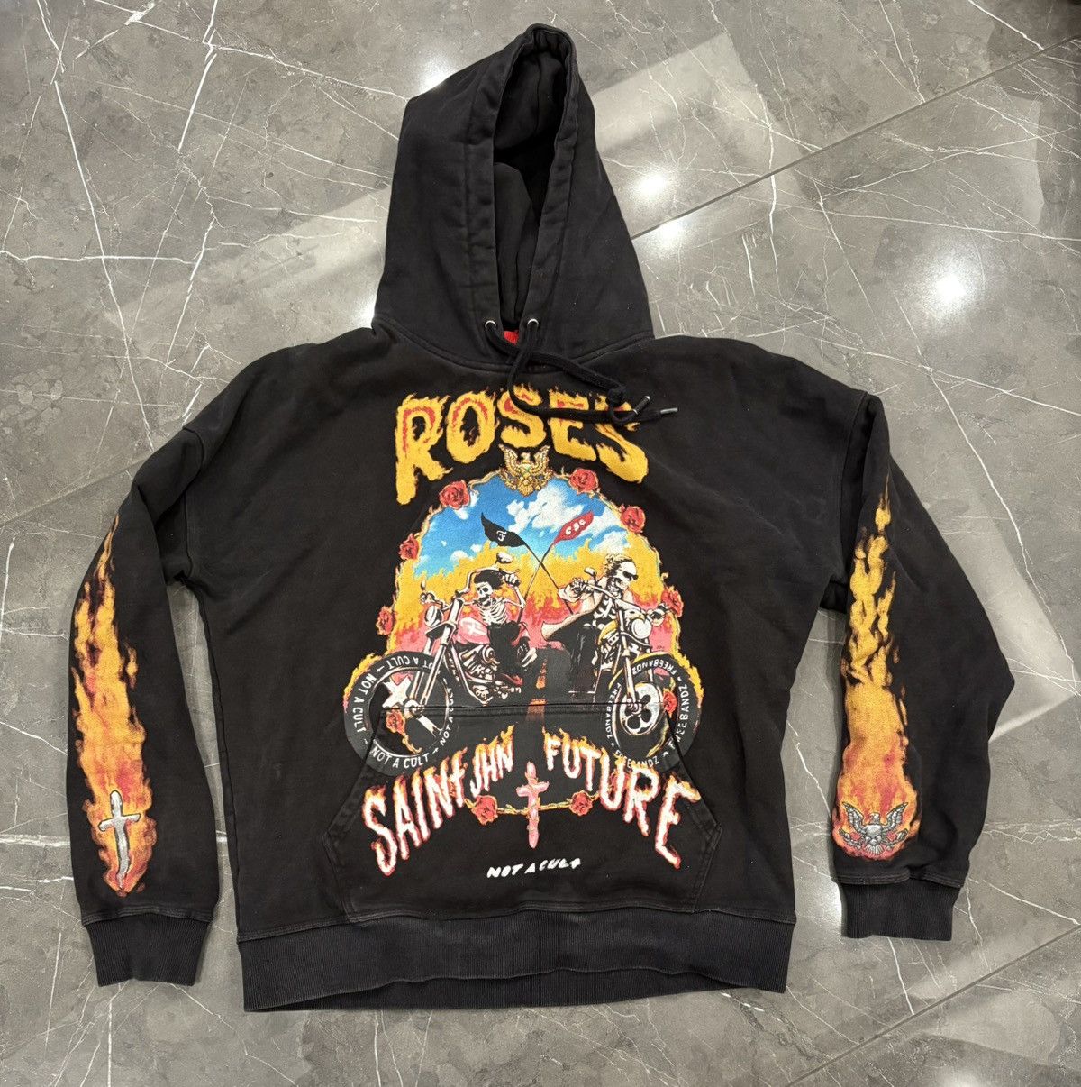 Freebandz SAINT JHN x Future Roses Mens Hoodie Not A Cult Freebandz Size US L / EU 52-54 / 3 - 1 Thumbnail