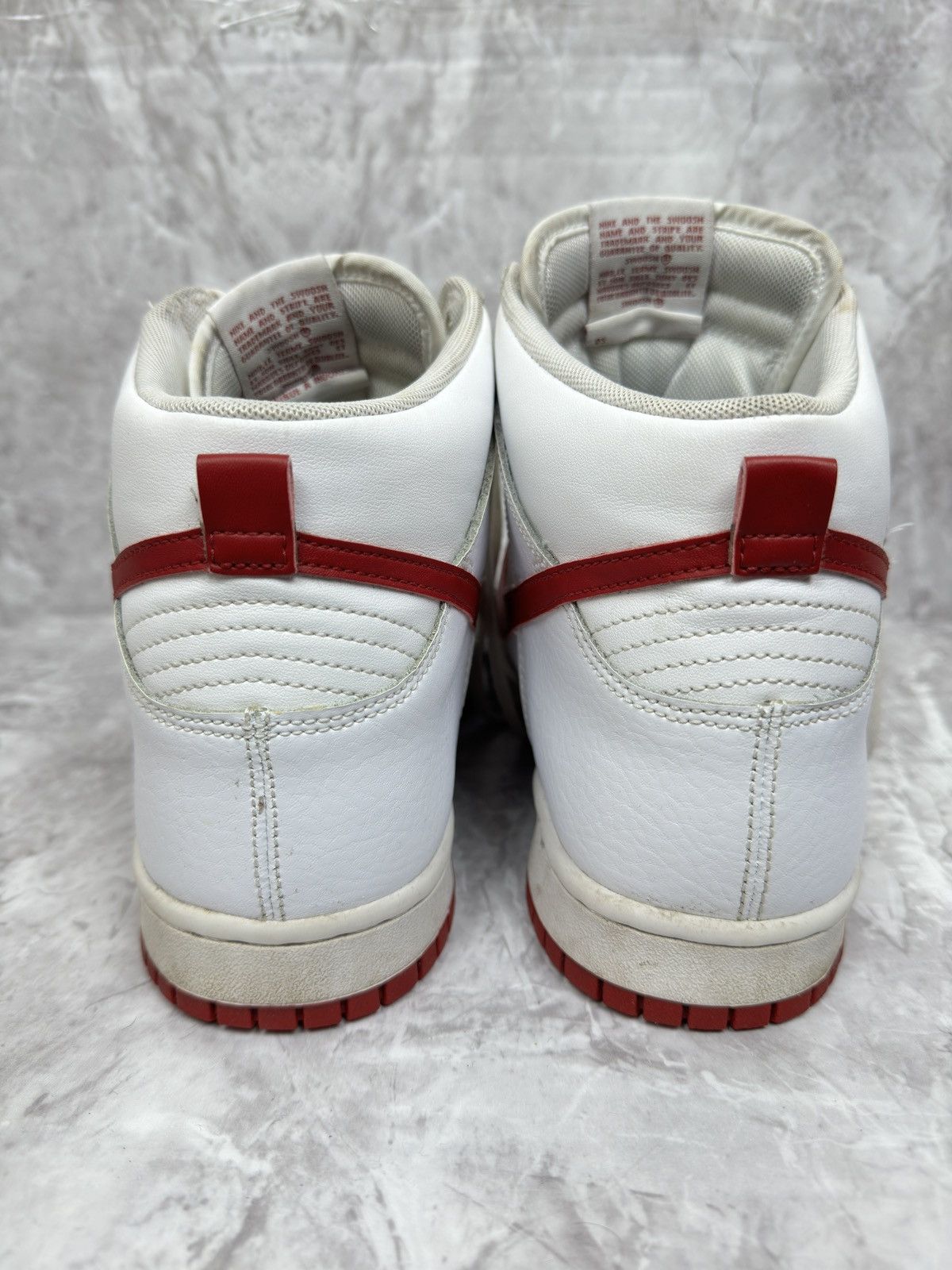 Nike Nike Dunk High White Gym Red (2017) Size US 10.5 / EU 43-44 - 4 Thumbnail