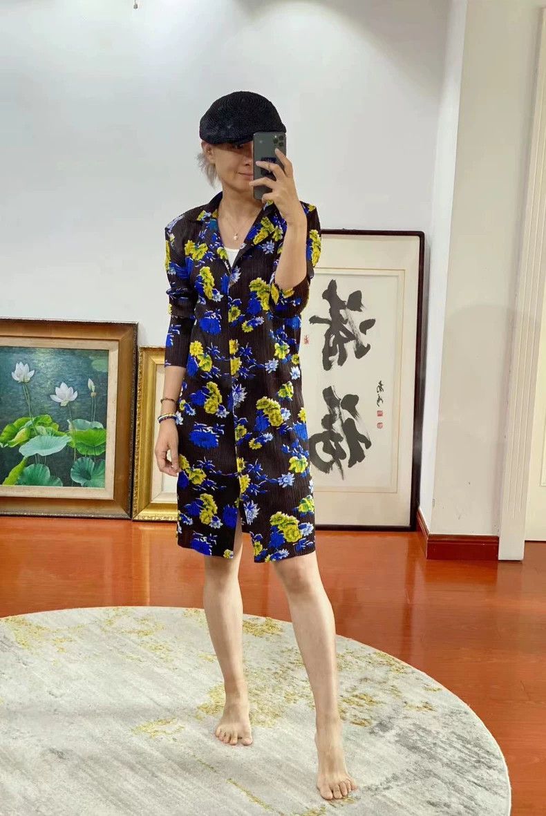 Issey Miyake Issey Miyake size:3 A traditional black, blue and yellow s Size XS / US 0-2 / IT 36-38 - 4 Thumbnail
