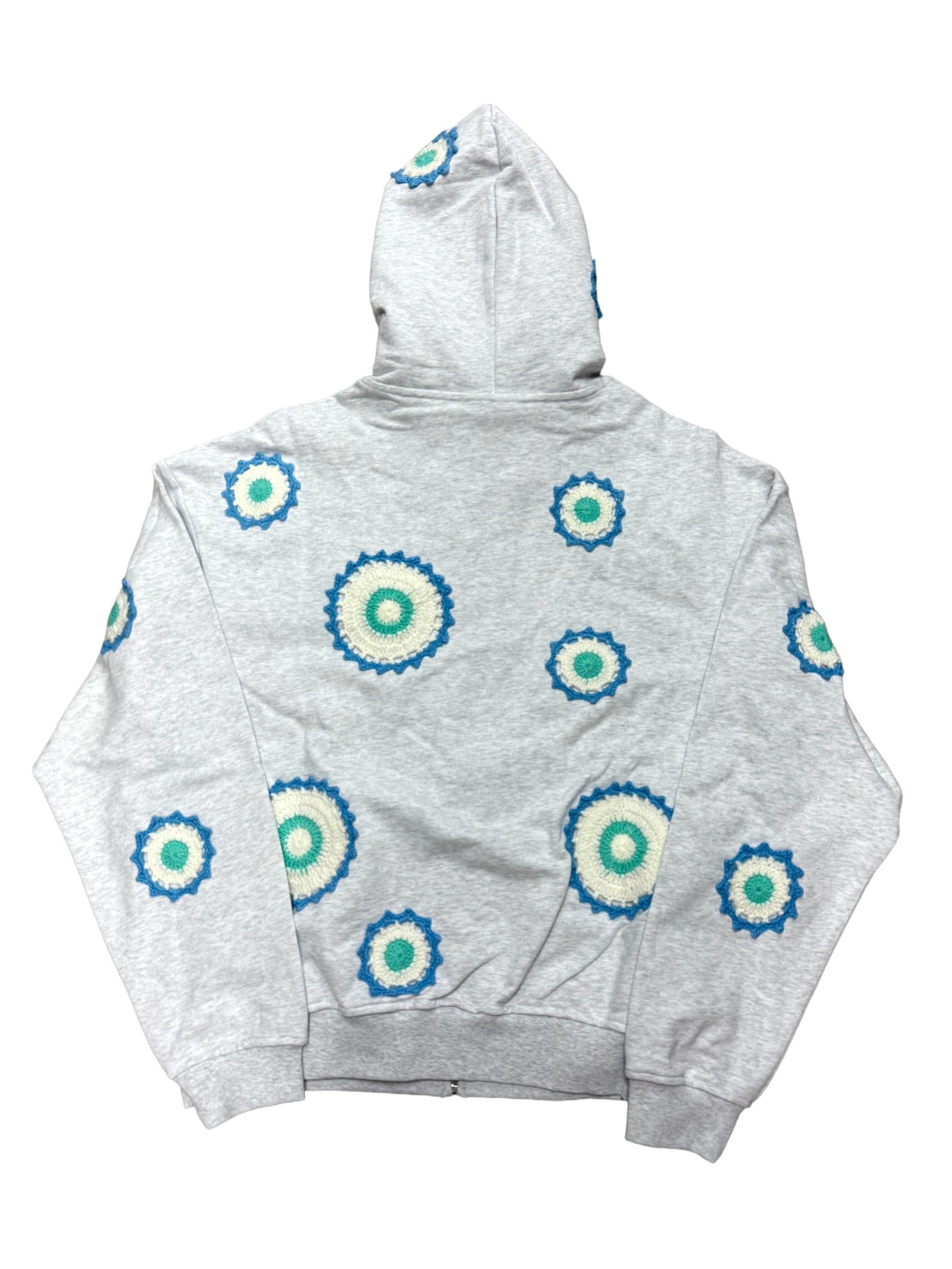 Other Arkyve Ocean Patch Crochet Grey Hoodie Size US L / EU 52-54 / 3 - 2 Thumbnail