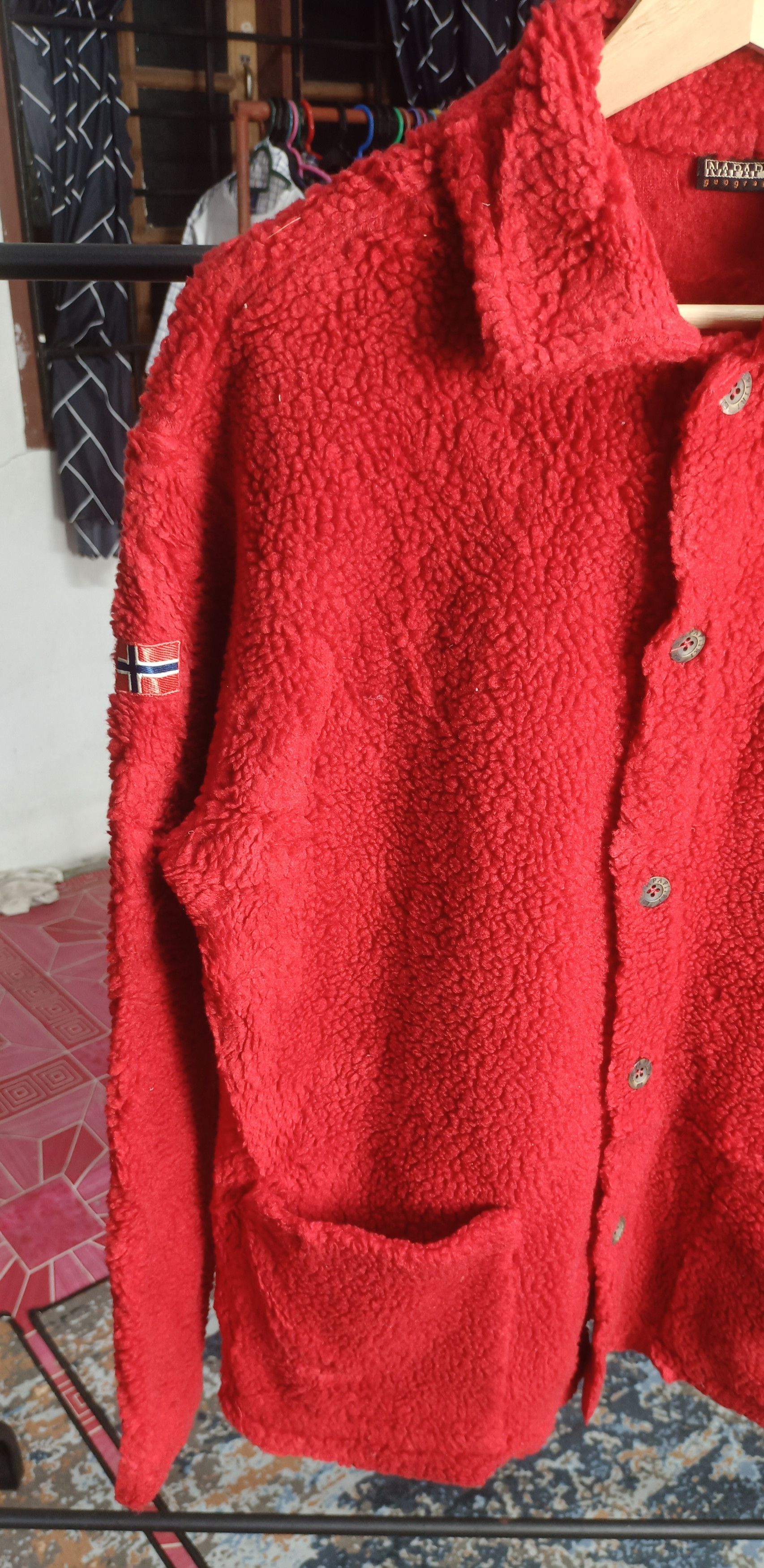 Napapijri Italy🔥Napapijri Geographic Deep Pile Button Fleece Jacket Size US M / EU 48-50 / 2 - 2 Thumbnail