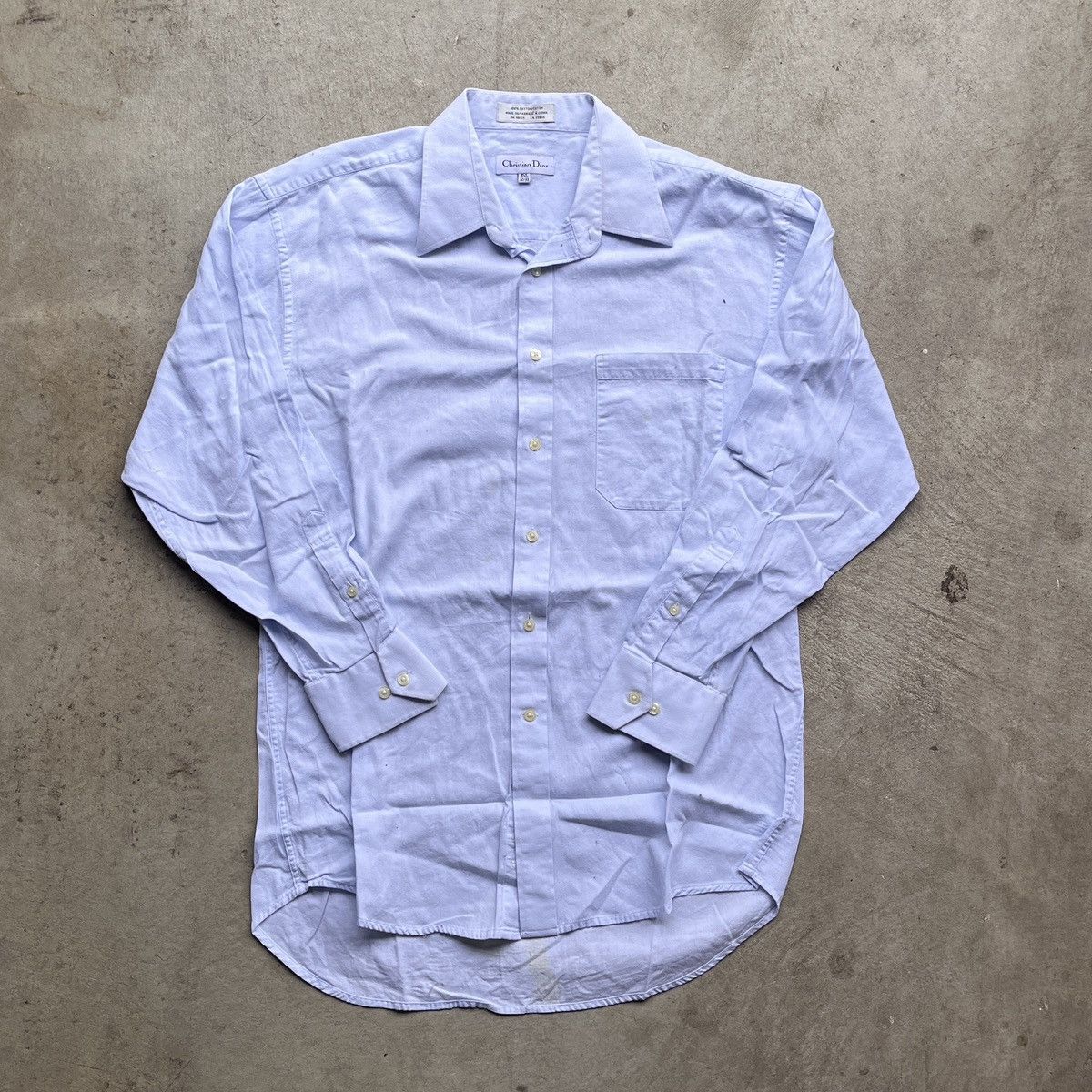 Christian Dior Monsieur × Designer Christian Dior Light Blue Button Up Shirt Size US XL / EU 56 / 4 - 1 Thumbnail