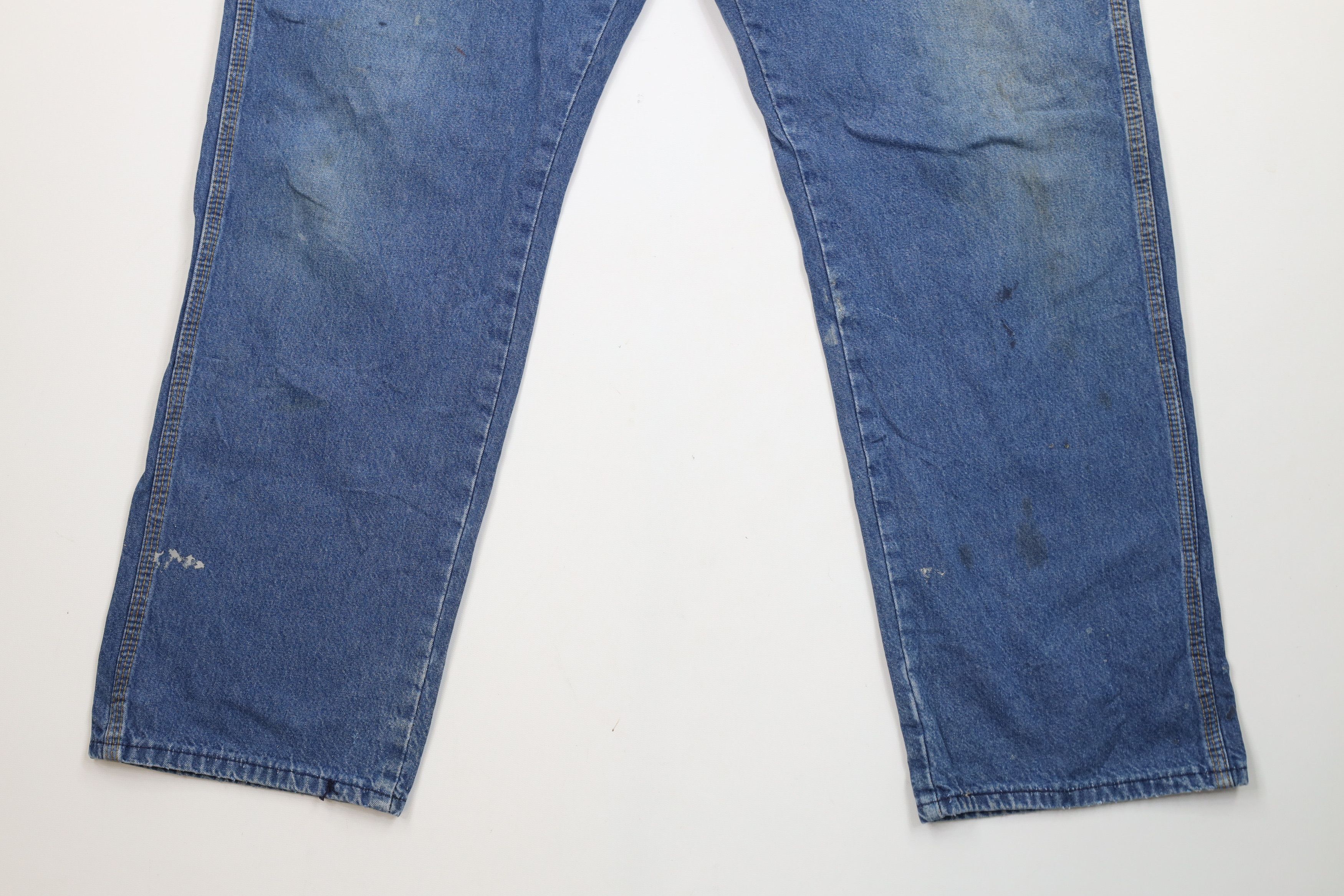 Vintage Vintage 70s Streetwear Wide Leg Dungaree Denim Jeans USA Size US 36 / EU 52 - 4 Thumbnail
