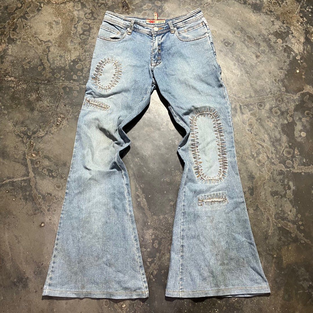 Hysteric Glamour triple xxx flare denim distressed Size US 28 / EU 44 - 1 Thumbnail