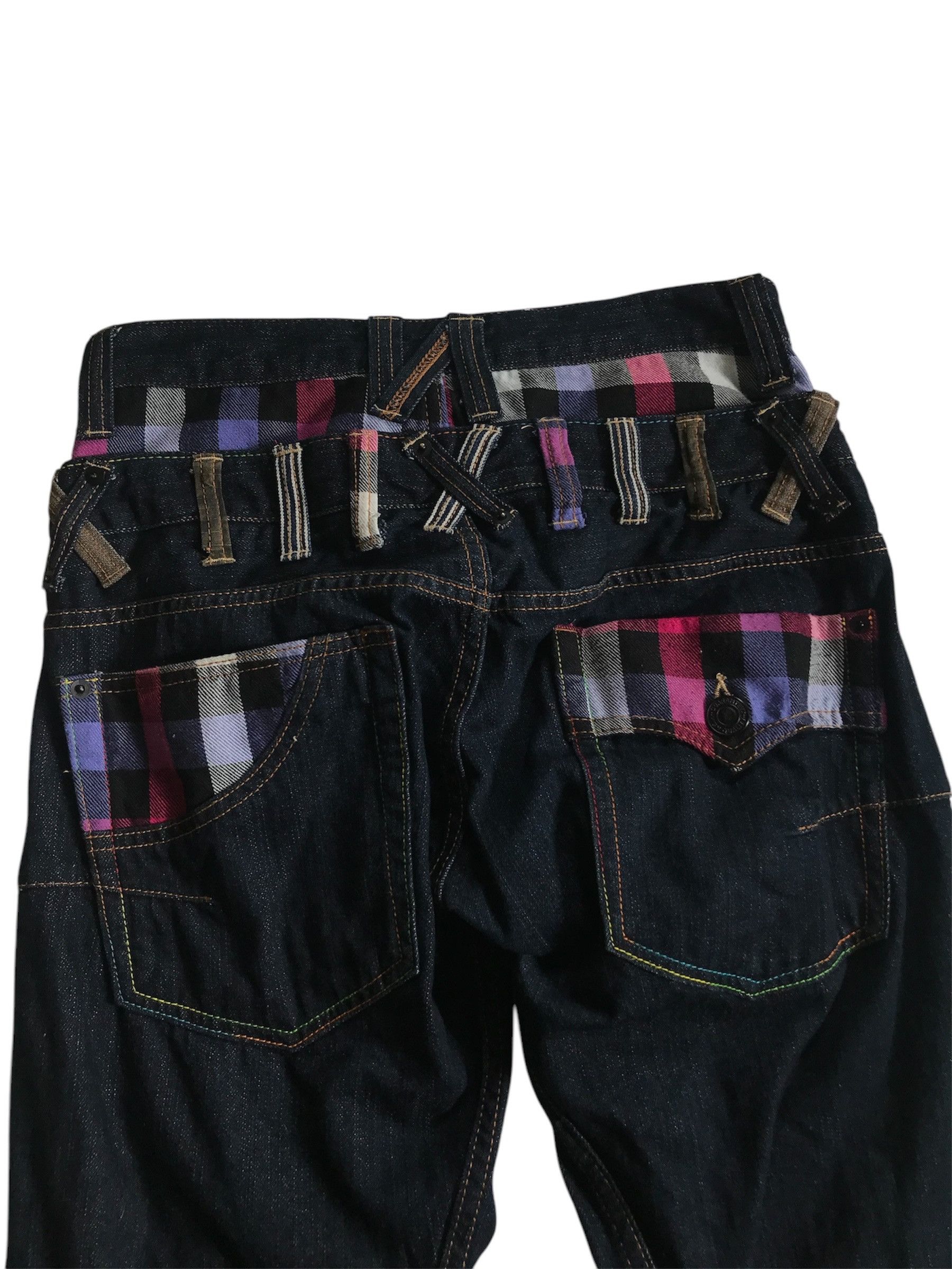 Japanese Brand Jack Serika Japanese Double Waist Roll Up Denim Jeans Size US 27 - 6 Thumbnail