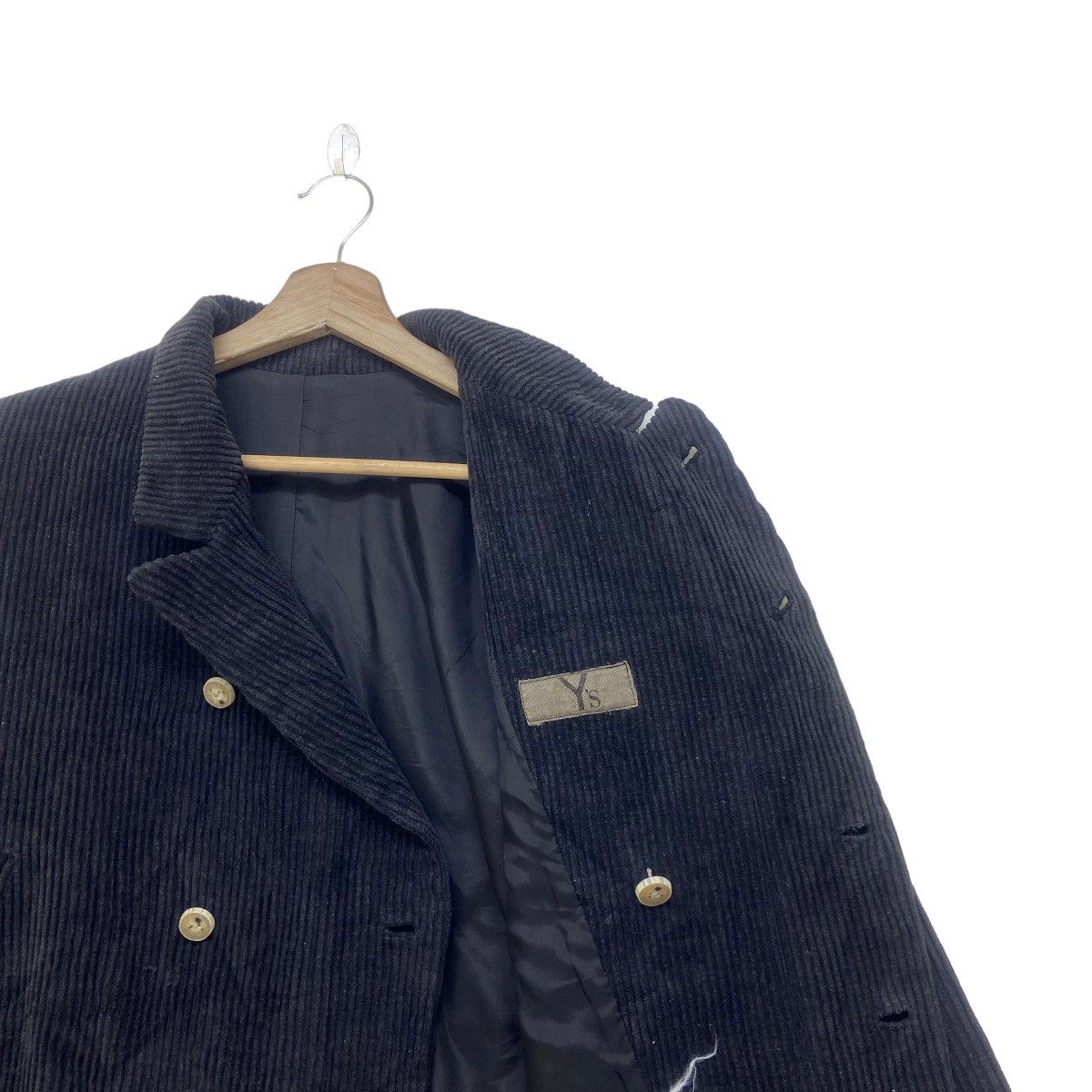 Yohji Yamamoto Vintage 80s Y’s Yohji Yamamoto Corduroy Cropped Jacket Size US M / EU 48-50 / 2 - 8 Thumbnail
