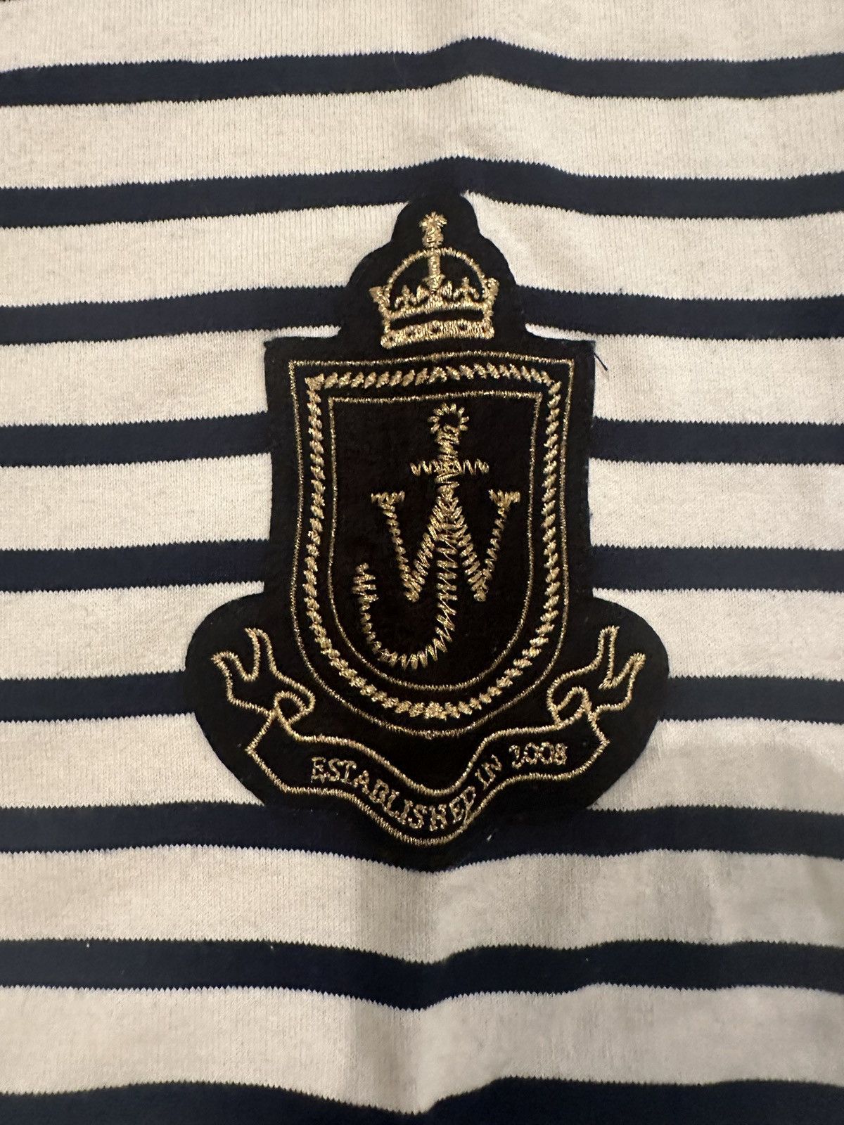 JW Anderson struped embroided JW Anderson Tee Size US L / EU 52-54 / 3 - 2 Thumbnail