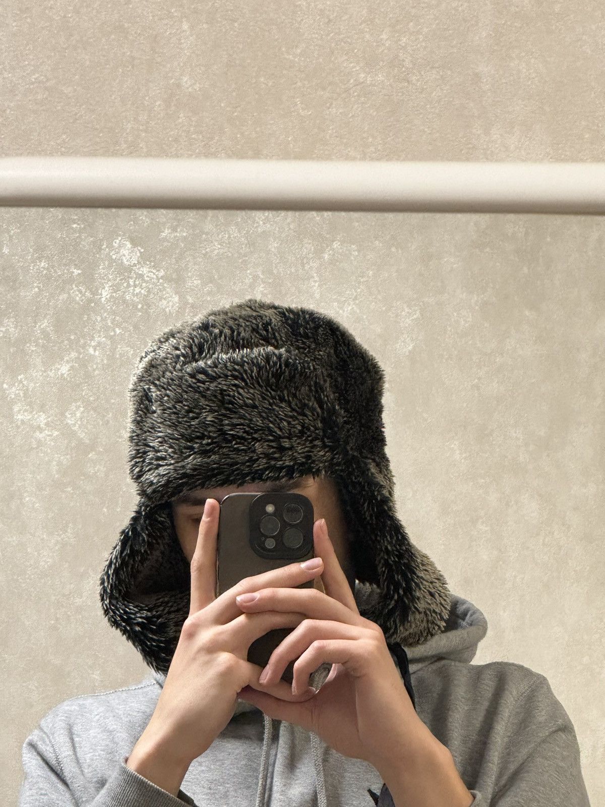 Japanese Brand Vintage fur Y2K hype fluffy ushanka hat punk Size ONE SIZE - 9 Thumbnail