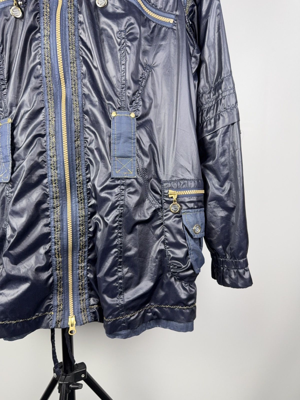 Sportalm Kitzbuhel × Vintage Sportalm Y2K Shiny Tech Jacket | Austria Vintage Streetwear Size L / US 10 / IT 46 - 4 Thumbnail