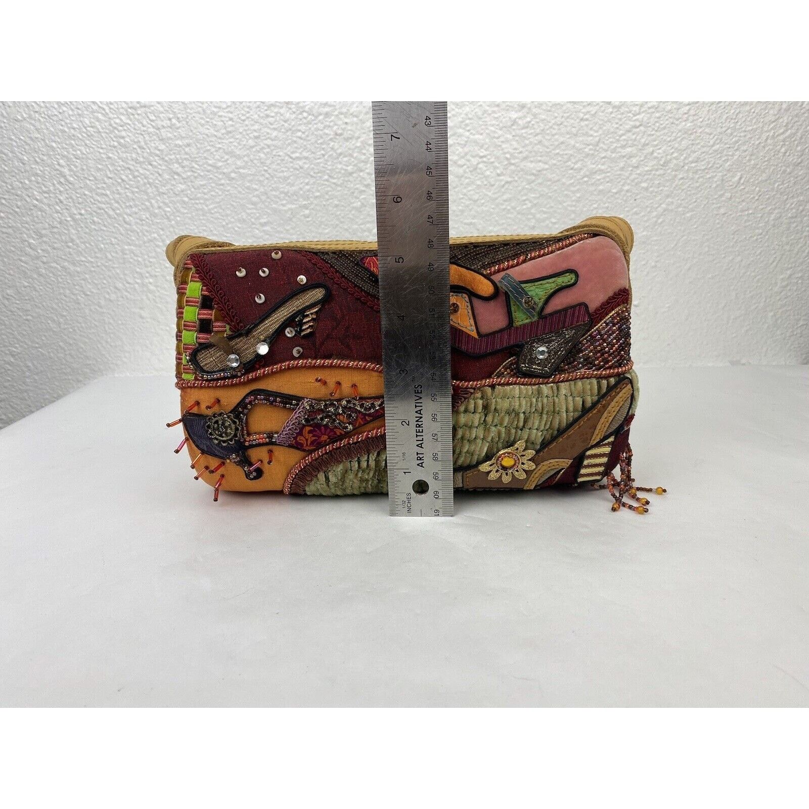 Mary Frances VTG Mary Frances Shoes Heel Beaded Velvet Shoulder Bag Purse Size ONE SIZE - 17 Thumbnail