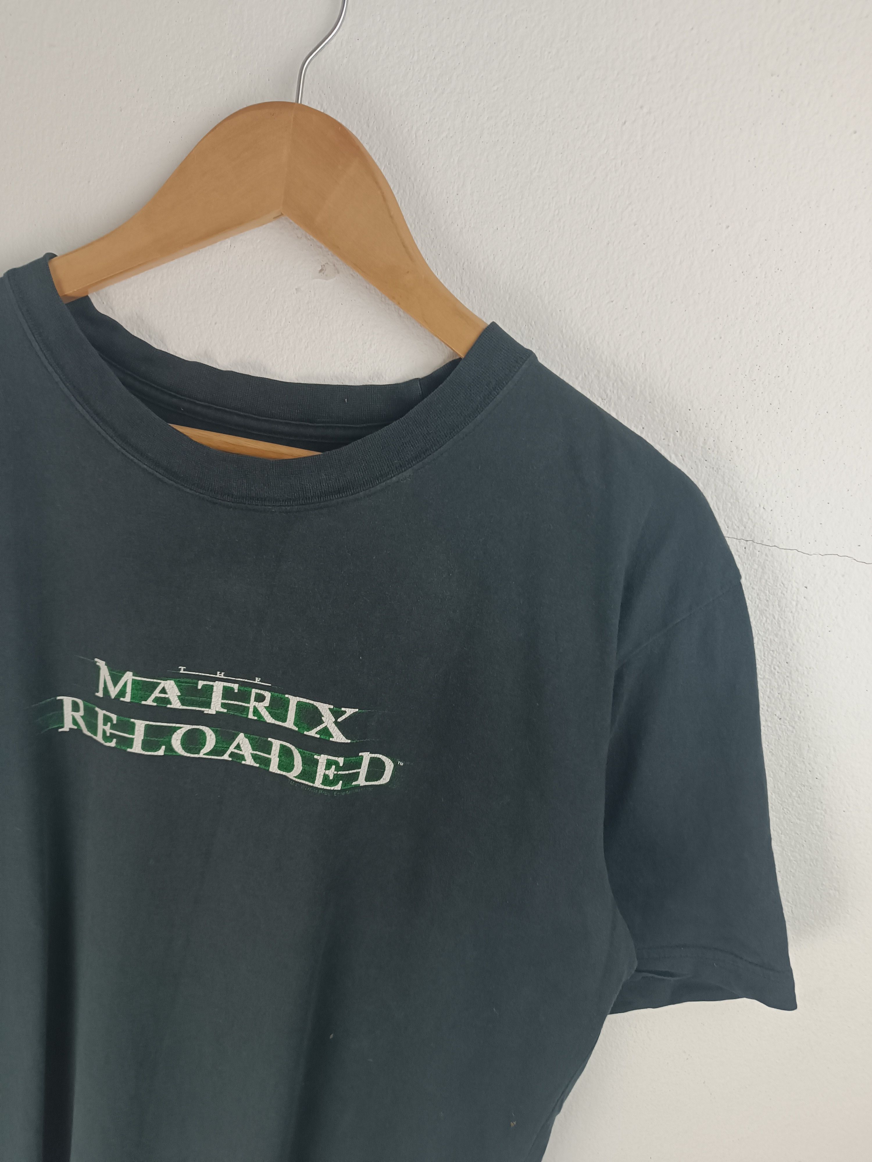 Vintage VINTAGE '03 MATRIX RELOADED PROMO T (keanu reeves john wick) Size US L / EU 52-54 / 3 - 11 Thumbnail