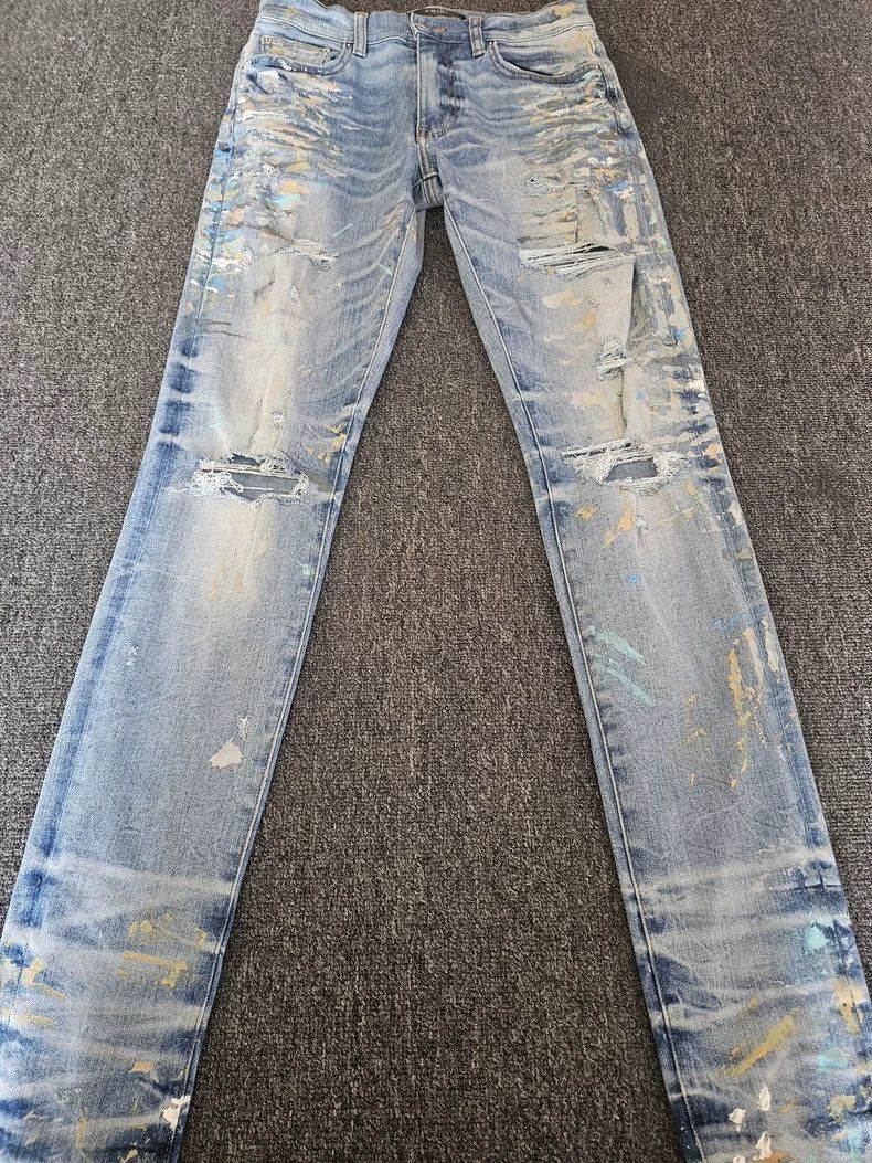 Amiri Amiri Painted Jeans 2505-Nextarrow Size US 29 - 2 Thumbnail