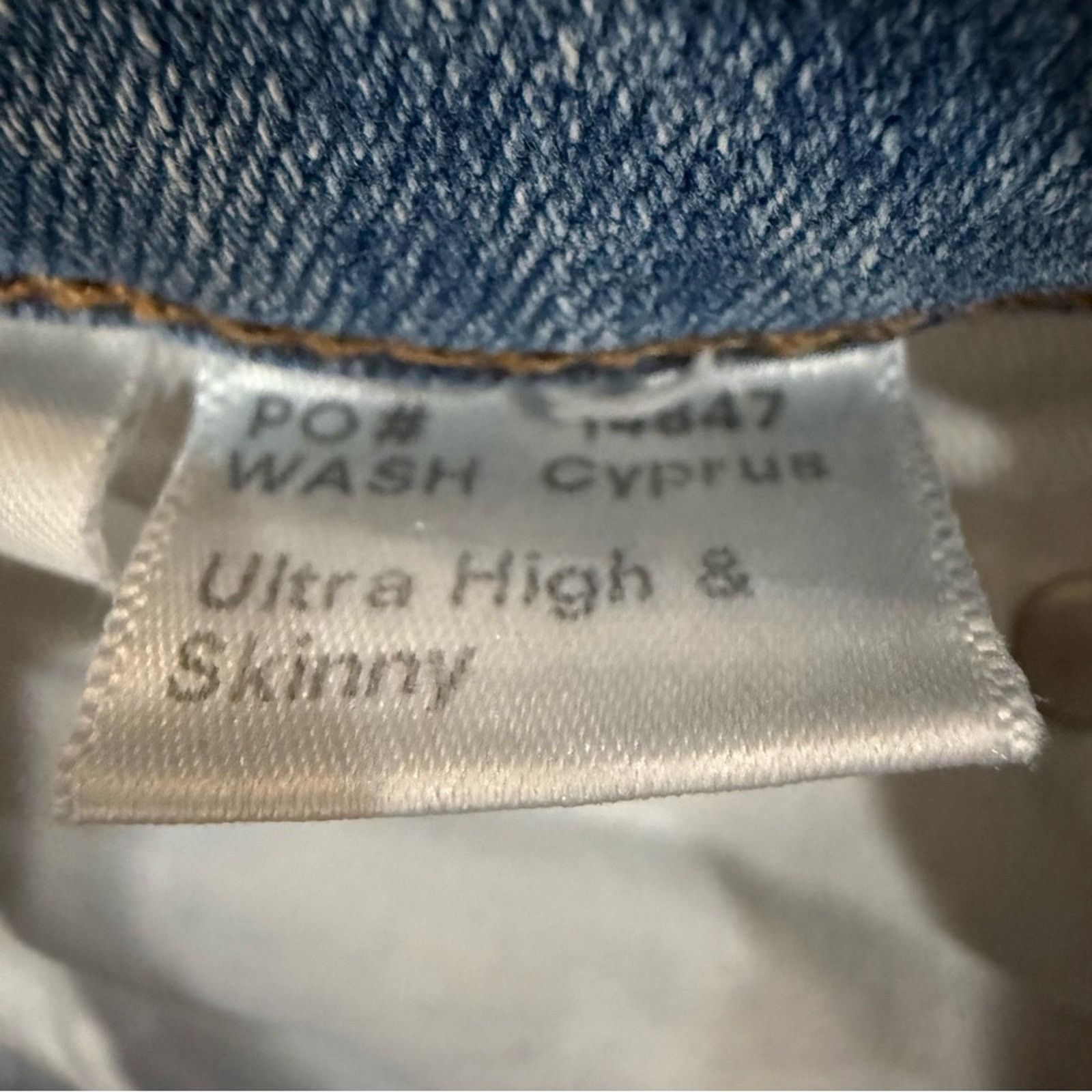 Reformation Reformation Ultra High Rise Skinny Denim Jeans Womens 24 Size 24" / US 00 / IT 34 - 8 Thumbnail