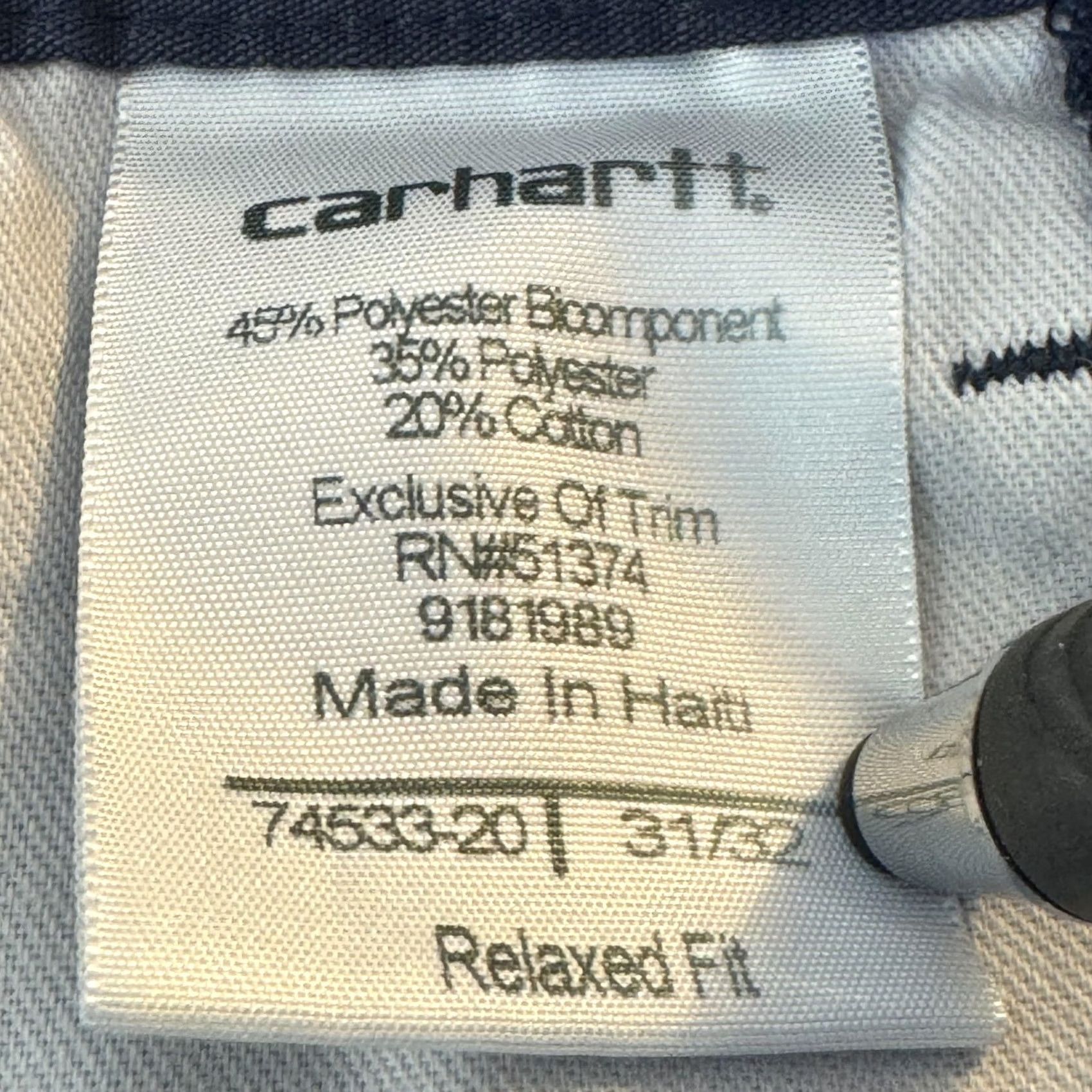 Carhartt Carhartt Pants Mens 30x29 Navy Ripstop Relaxed Fit Workwear Outdoor Utility Pants Size US 30 / EU 46 - 7 Thumbnail