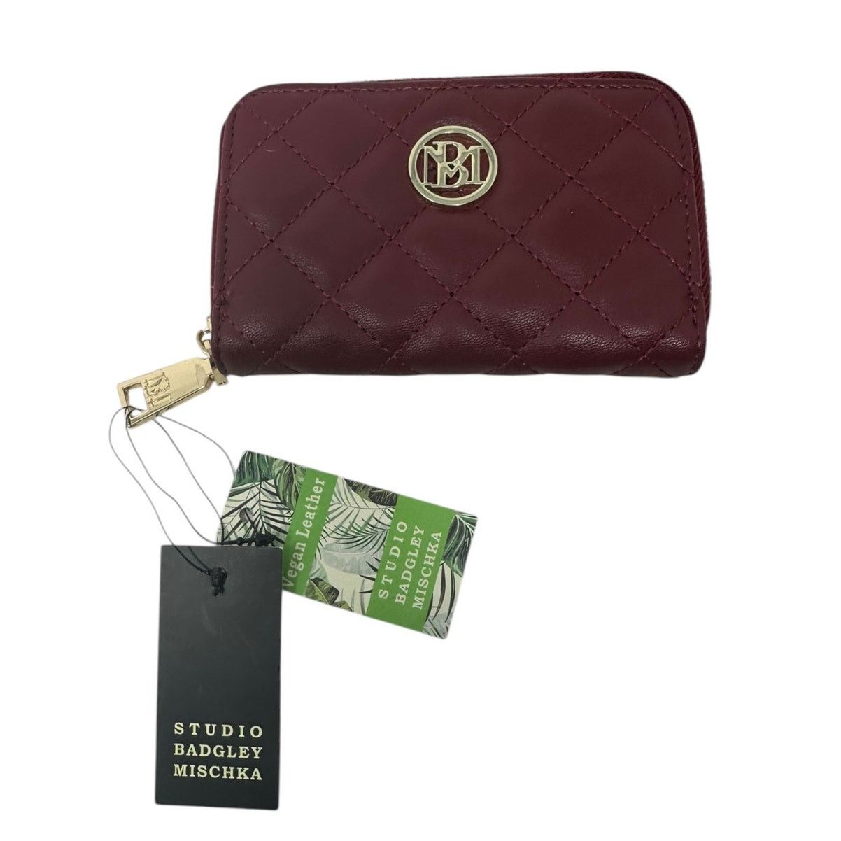 Badgley Mischka Badgley Mischka burgundy small diamond coin purse wallet Size ONE SIZE - 4 Thumbnail
