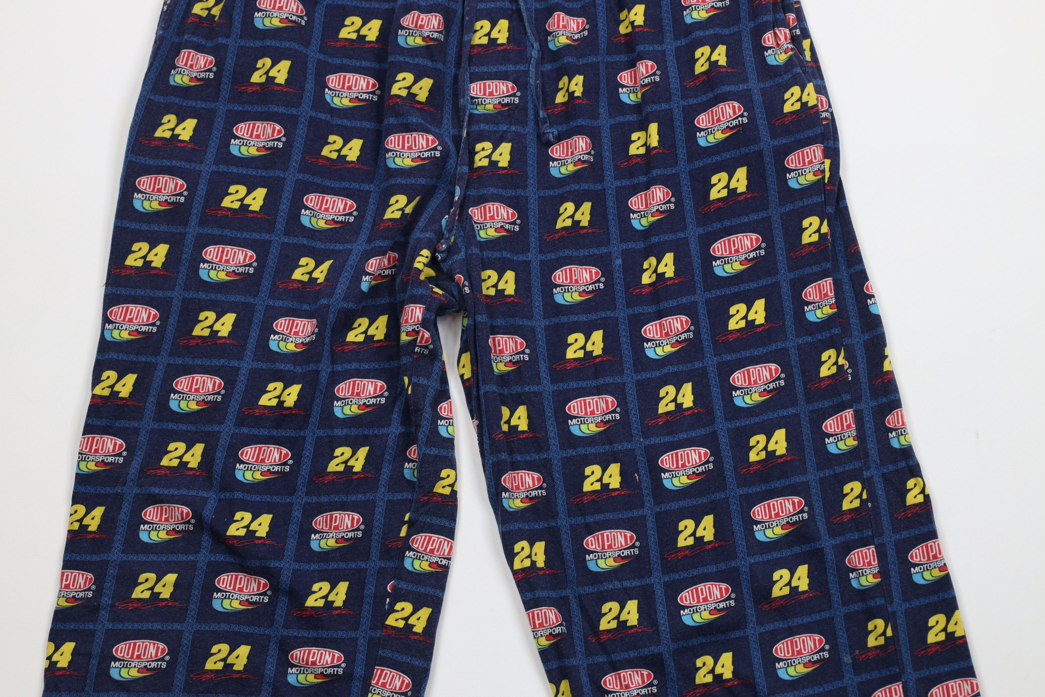 Vintage Vintage NASCAR Jeff Gordon Racing Wide Leg Pajama Pants Blue Size US 34 / EU 50 - 3 Thumbnail
