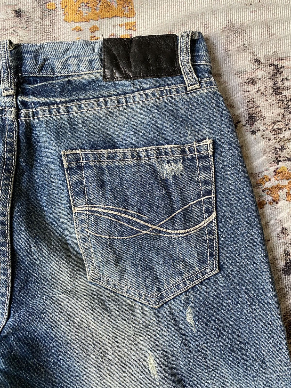 Japanese Brand Cavari A Claw Mark Studded Distressed Flare Denim Size US 32 / EU 48 - 16 Thumbnail