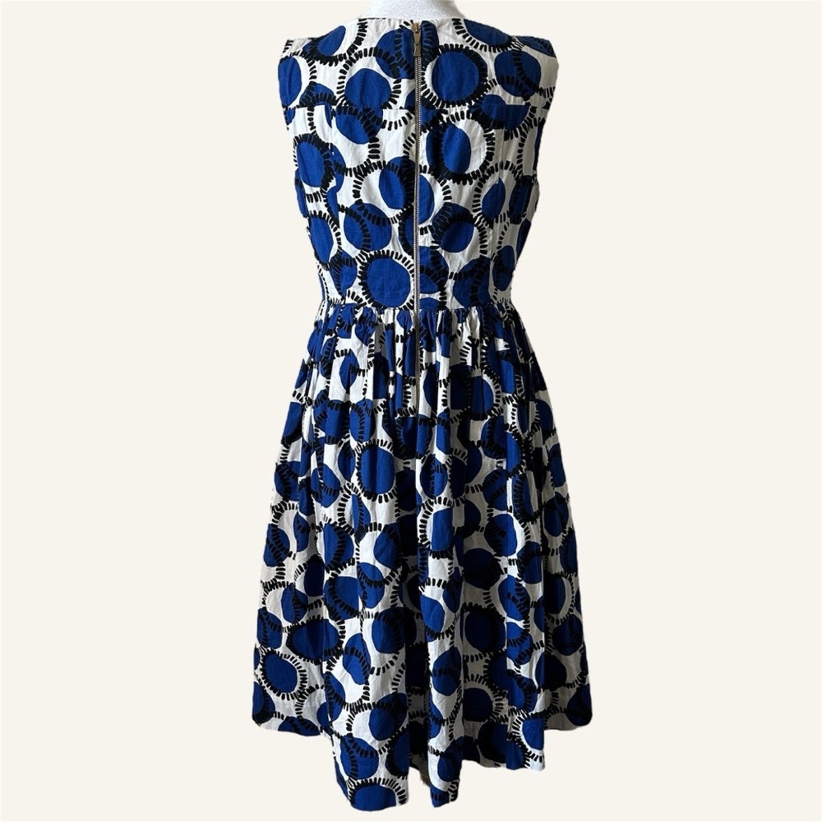 Kate Spade KATE SPADE Stamped Dots Fit & Flare Empire Waist Dress Size XS / US 0-2 / IT 36-38 - 4 Thumbnail