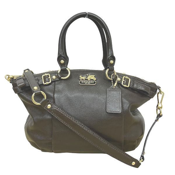 Coach Coach 18609 Leather 2Way Bag Leather Shoulder Bag 18609 in Brown, Women's
