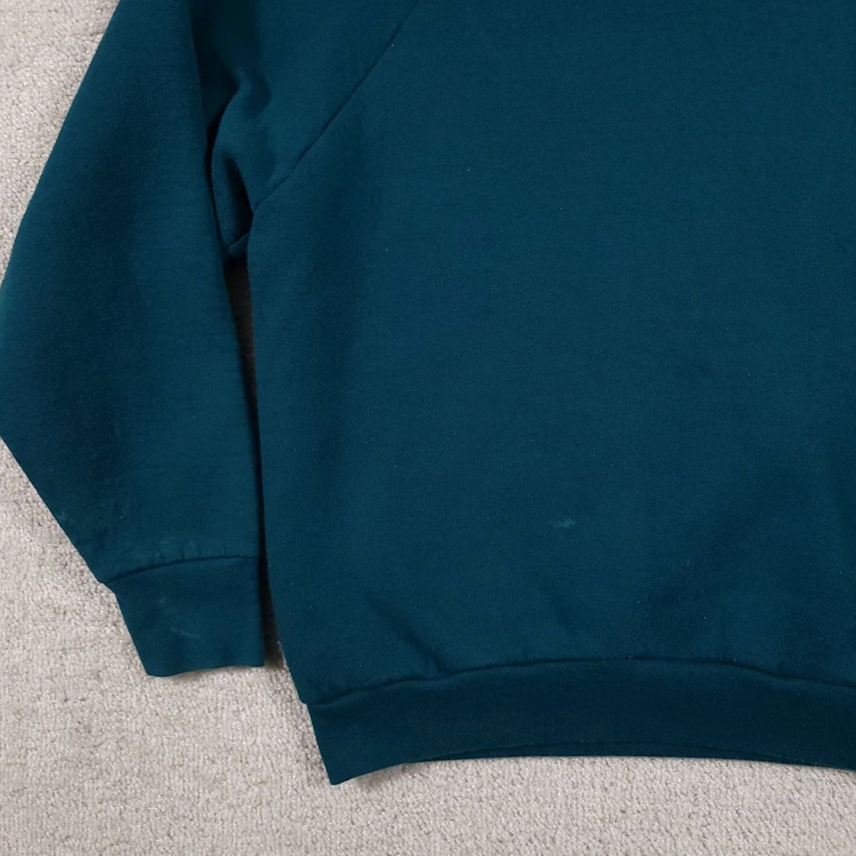 Fruit Of The Loom VINTAGE Fruit of the Loom Sweatshirt Womens Large Crewneck Pullover Made USA 90s Green Crew Neck Raglan Long Sleeve Size L / US 10 / IT 46 - 4 Thumbnail