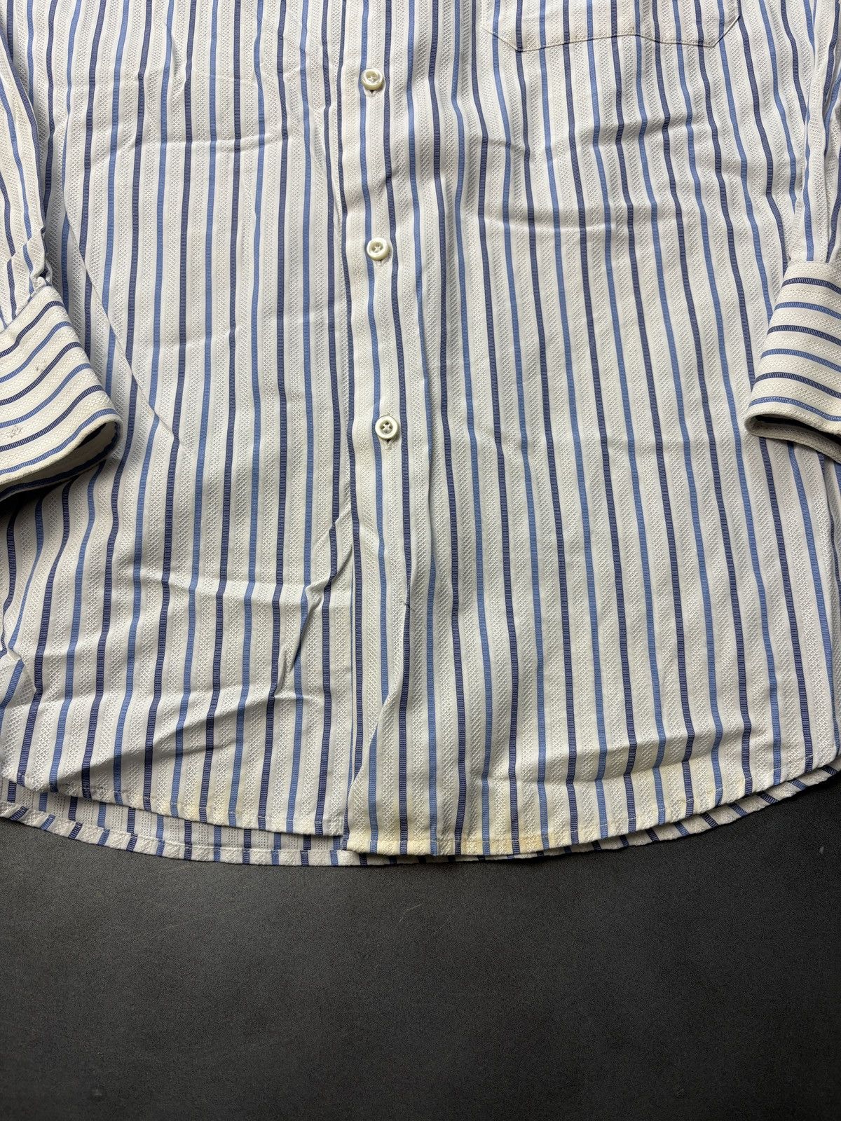 Pal Zileri 2000s Pal Zileri Dress Shirt Stripe Button Up Longsleeve Y2K Size US M / EU 48-50 / 2 - 10 Thumbnail