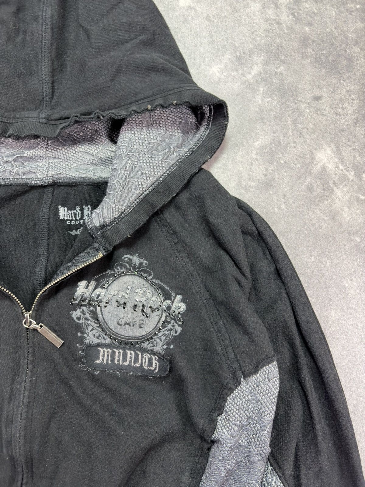 Hard Rock Cafe Hard Rock Cafe Couture Snakeskin Printed Zip Hoodie L Size L / US 10 / IT 46 - 5 Thumbnail