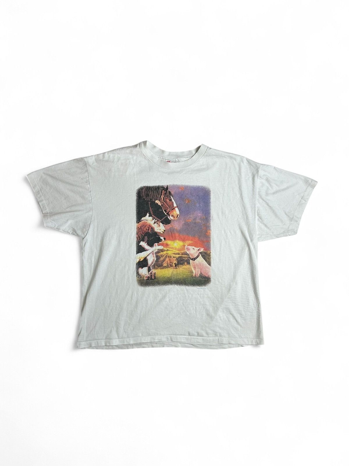 Vintage VTG 95’ Babe The Pig Movie Promo Size US XL / EU 56 / 4 - 1 Thumbnail