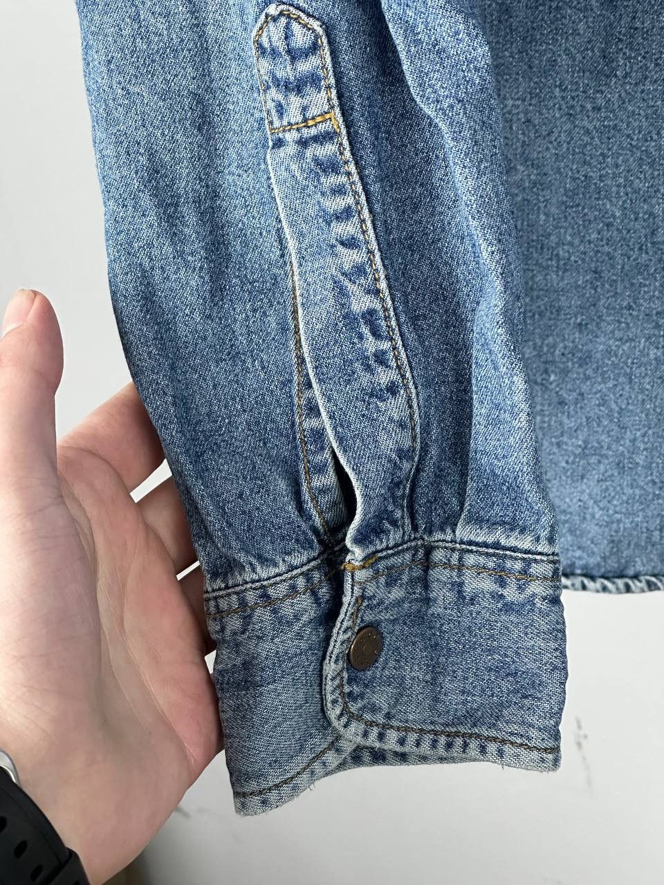 Levi's Vintage 90s Levis Shirt Button Up Indigo Size US L / EU 52-54 / 3 - 10 Thumbnail
