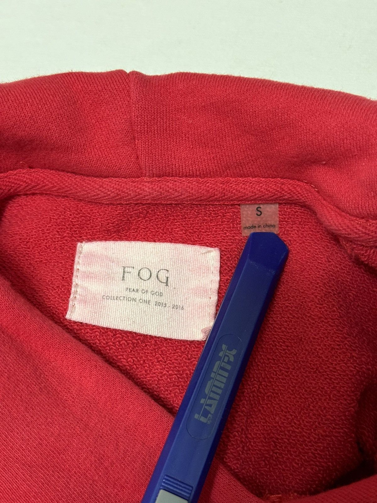 Fear of God FOG Fear of God Collection One Sleeveless Hoodie Red SZ S 🔥 Size US S / EU 44-46 / 1 - 11 Thumbnail