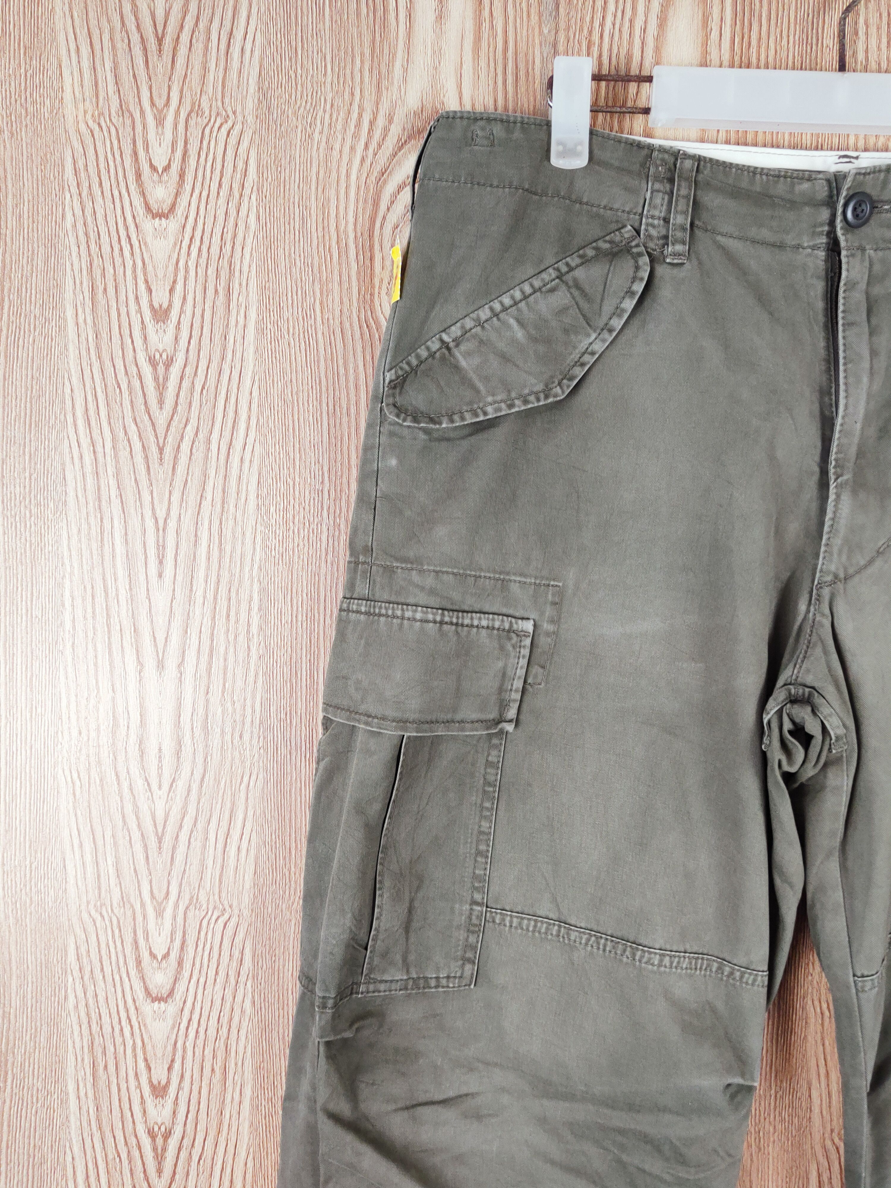 Japanese Brand Uniqlo Green Multipocket Tactical Cargo Pants #W207 Size US 32 / EU 48 - 3 Thumbnail