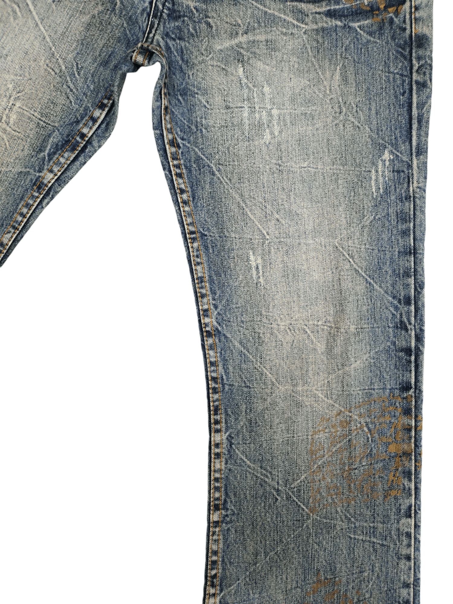 Hysteric Glamour Flare Jeans Legend Of Glamour Studded Distress Denim Bootcut Size US 30 / EU 46 - 7 Thumbnail