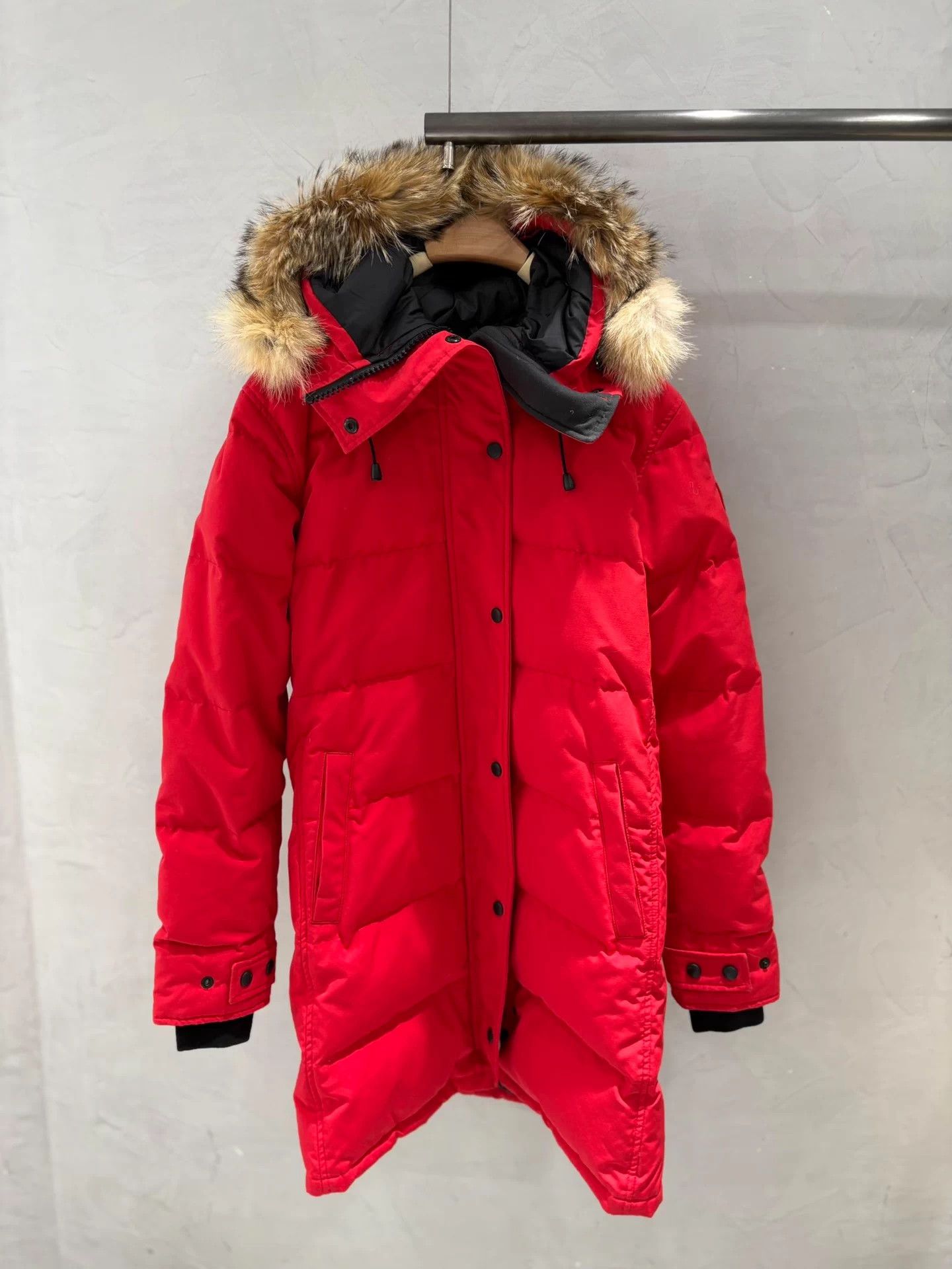 Canada Goose Canada Goose Red Mid-Length Hooded Puffer M Size M / US 6-8 / IT 42-44 - 1 Thumbnail