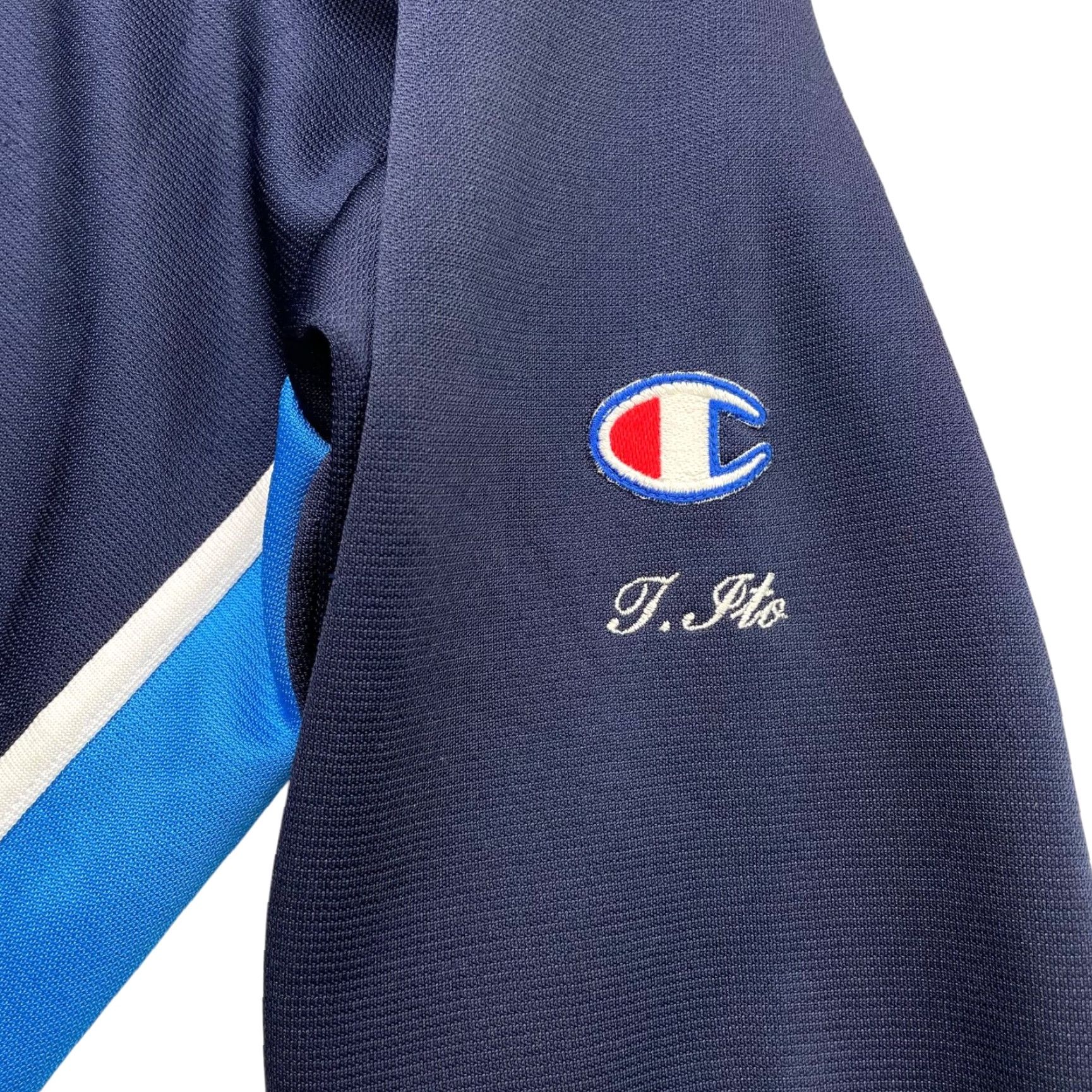 Champion VINTAGE Champion Jaspo Men’s Full Zip Kanji Track Jacket Blue USA Medium Size US M / EU 48-50 / 2 - 5 Thumbnail