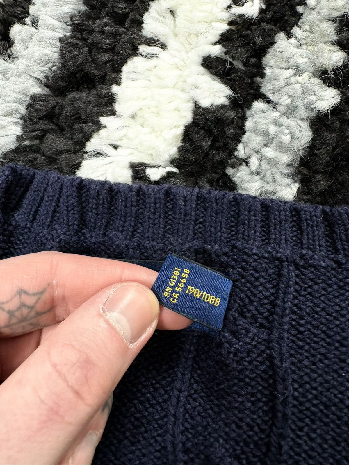 Polo Ralph Lauren Navy polo Ralph Lauren cable knit sweater xxl 2xl Size US XXL / EU 58 / 5 - 4 Thumbnail
