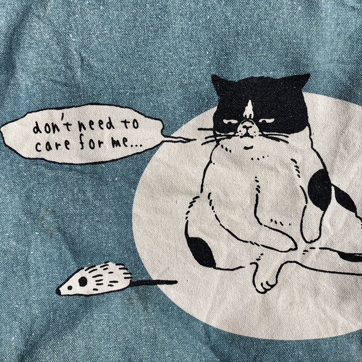 Designer × Japanese Brand Matsuneko Cat Printed Cotton Tote Bag Size ONE SIZE - 7 Thumbnail