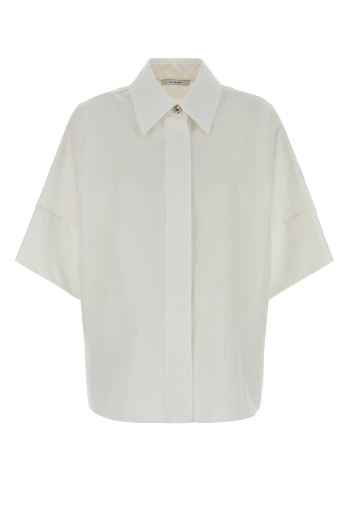 Givenchy White Poplin Shirt Size S / US 4 / IT 40 - 1 Thumbnail
