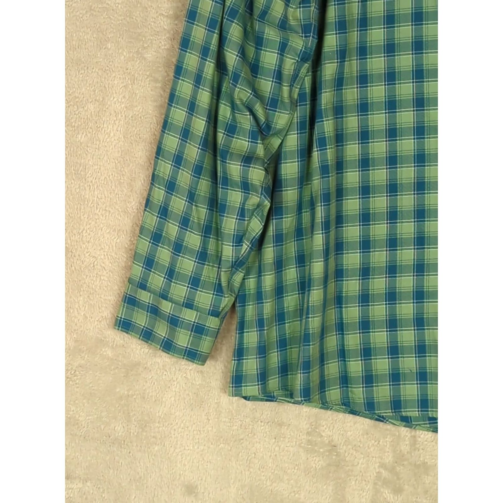 Vintage L.L. Bean Traditional Fit Shirt XXL Green Plaid Long Sleeve Button-Up Mens Big & Tall Size US XXL / EU 58 / 5 - 5 Thumbnail