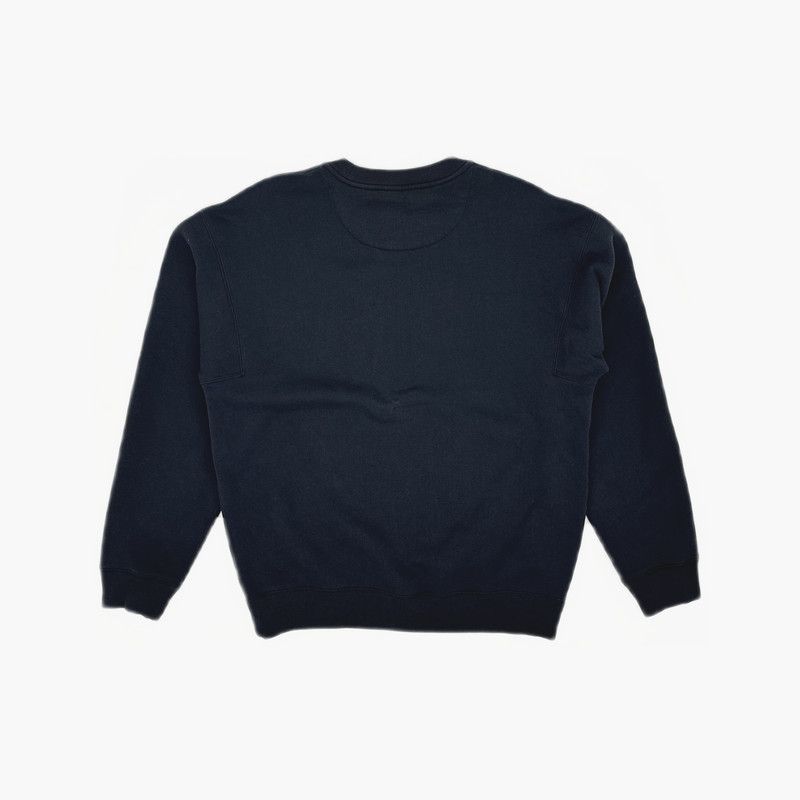 Burberry Burberry Navy Blue Logo Print Long Sleeve Sweatshirt 0079 Size US S / EU 44-46 / 1 - 1 Thumbnail