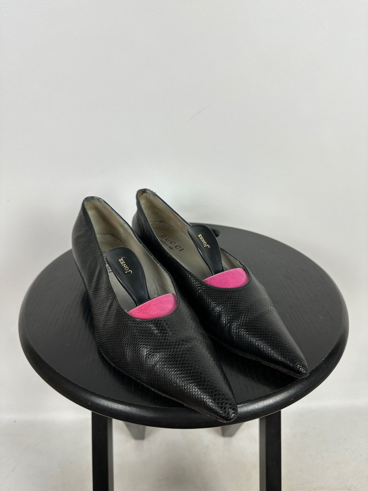 Gucci Vintage Gucci Tom Ford Black Leather Heels Size US 7.5 / IT 37.5 - 1 Thumbnail