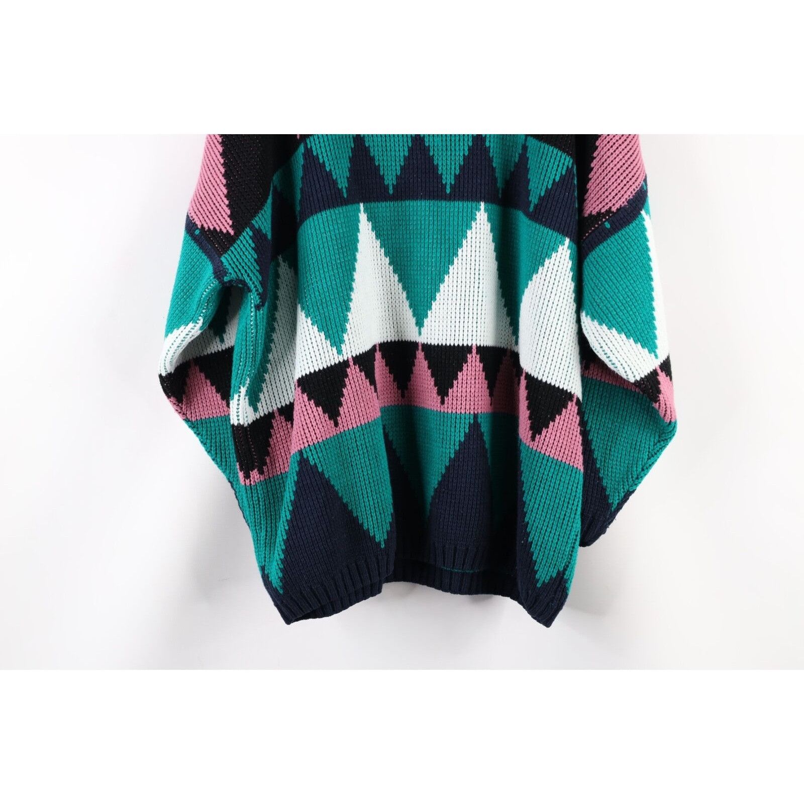 Vintage Vintage 90s Streetwear Marled Knit Mock Neck Sweater Size ONE SIZE - 7 Thumbnail