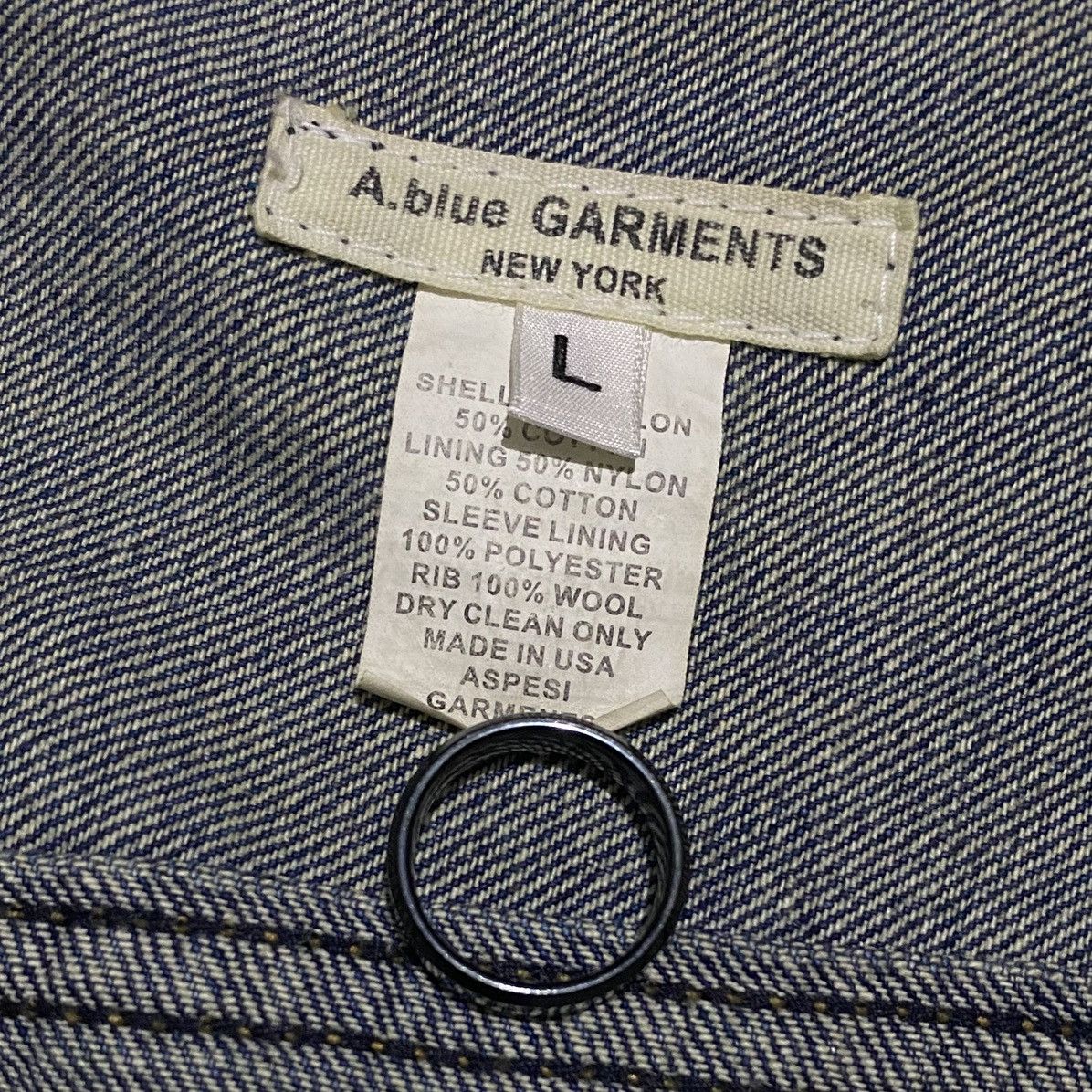 Aspesi × If Six Was Nine RARE Aspesi Blue Garment Smiley Denim Jacket Size US L / EU 52-54 / 3 - 4 Thumbnail