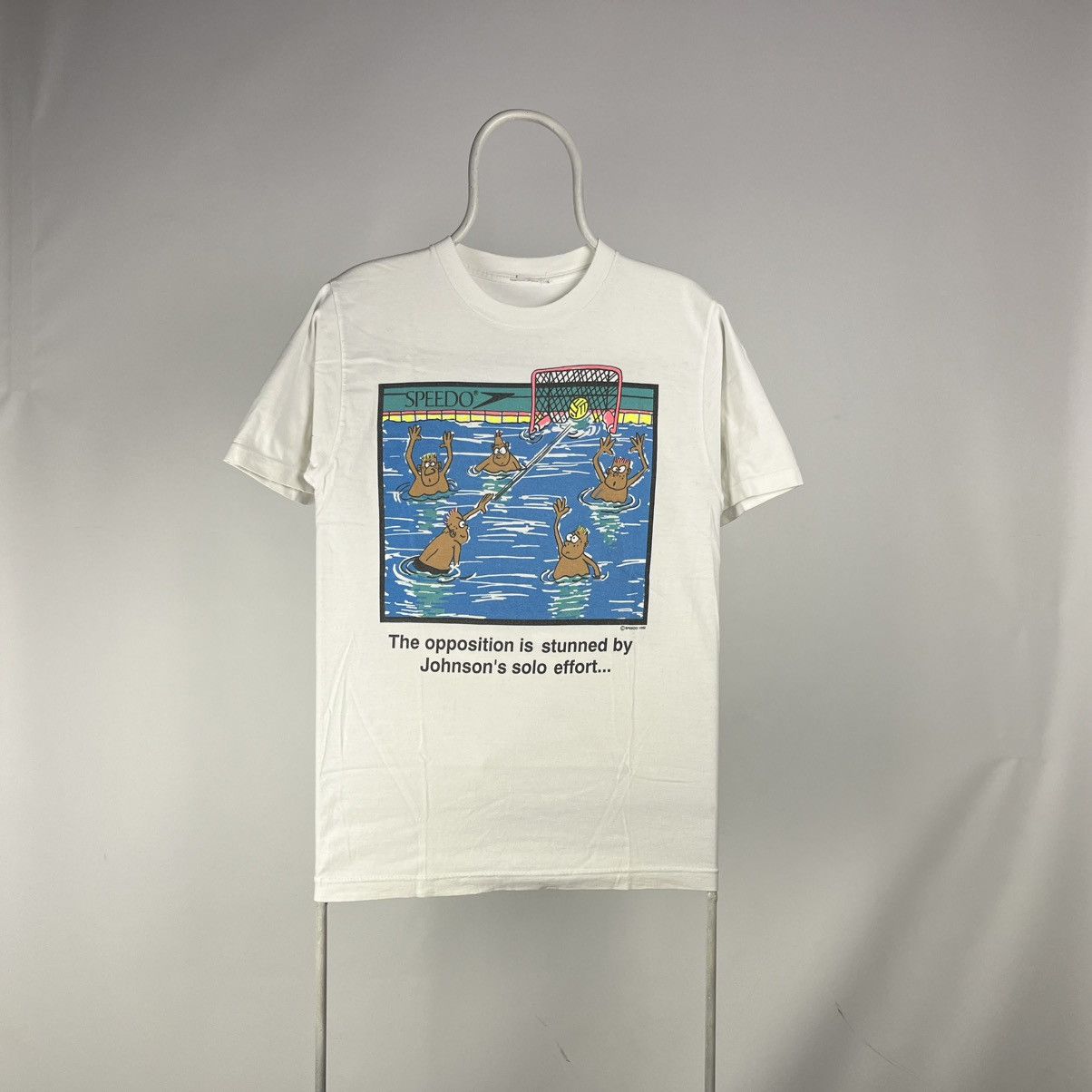 Speedo Vintage Speedo Volleyball Pool Humor tshirt 1992 Size US M / EU 48-50 / 2 - 1 Thumbnail