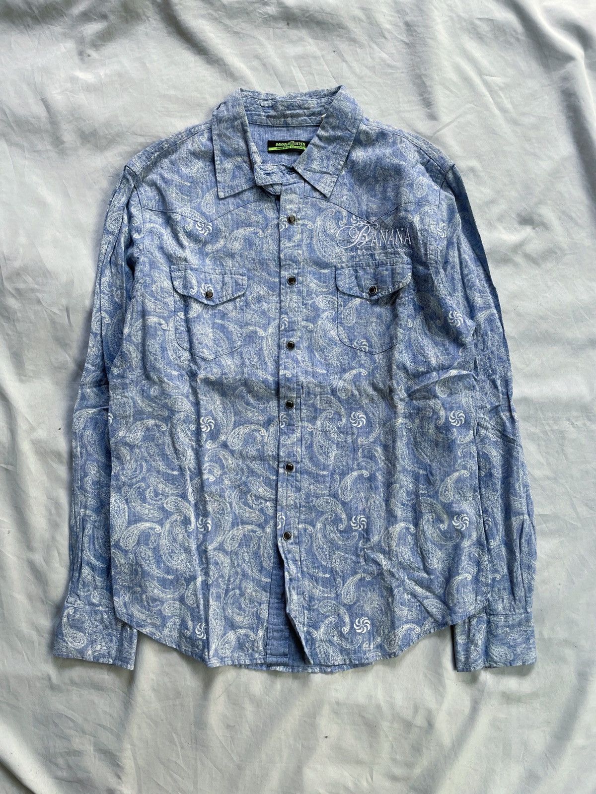 If Six Was Nine JAPANESE BANANA SEVEN BANDANA PATTERN BUTTON DOWN SHIRT Size US L / EU 52-54 / 3 - 1 Thumbnail