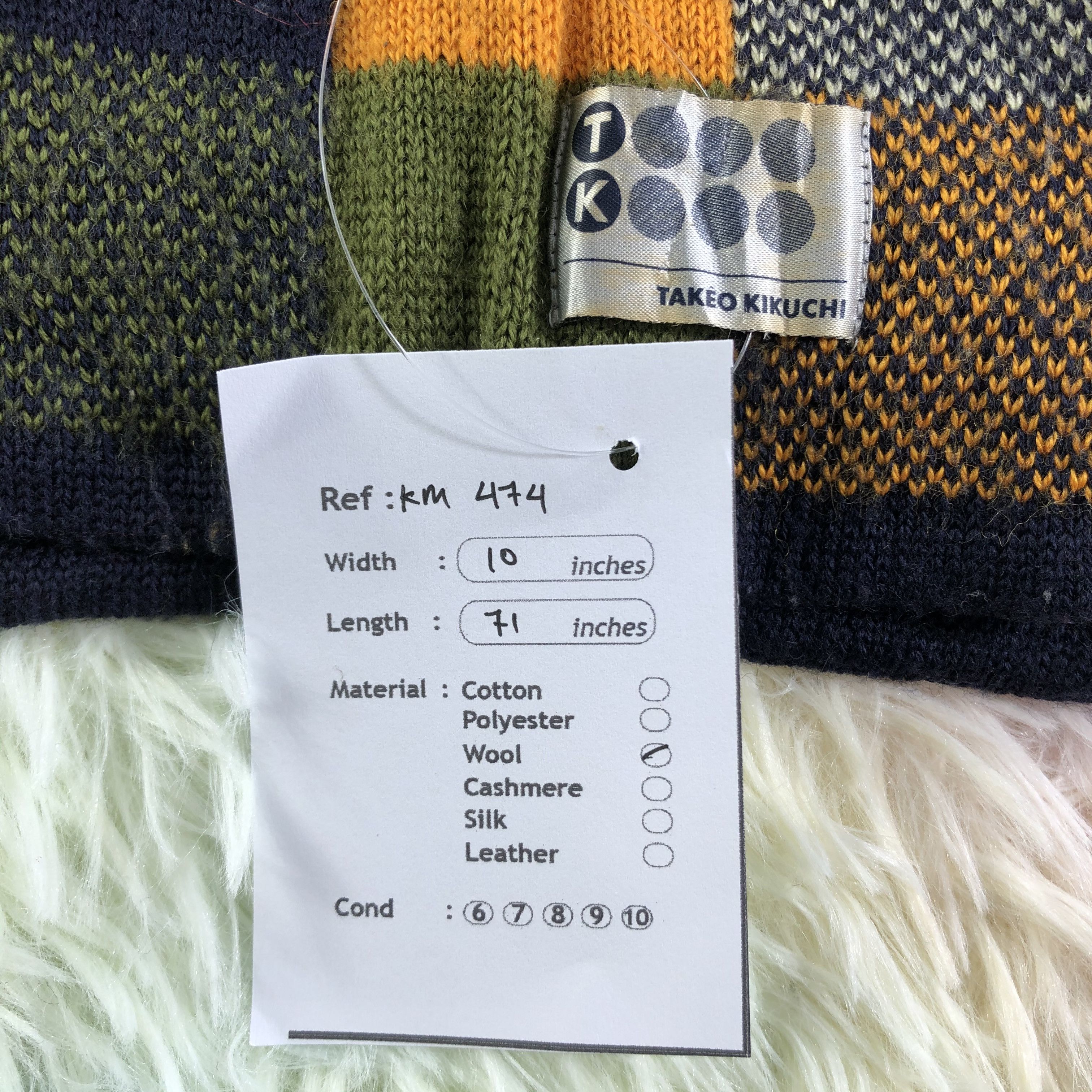 Takeo Kikuchi Takeo Kikuchi Scarf / Muffler / Neckwear - KM474 Size ONE SIZE - 5 Thumbnail