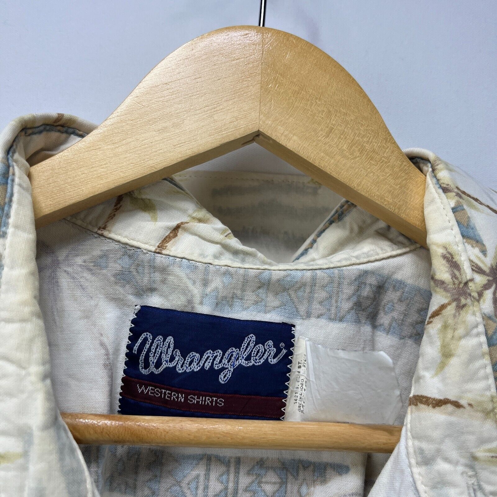 Vintage × Wrangler Vintage 90s Wrangler Western Shirt 3XL Shortsleeve Button Up Size US XXL / EU 58 / 5 - 4 Thumbnail