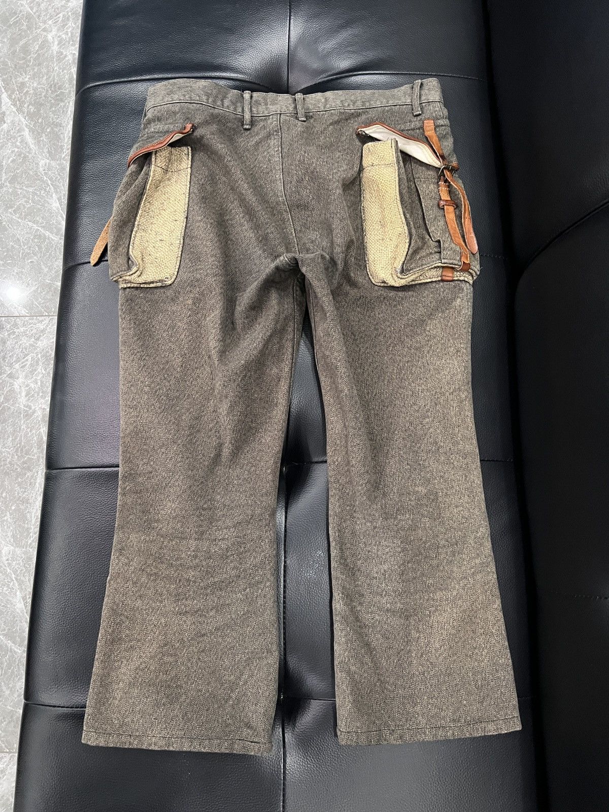 Kapital Kapital Leather Strap Pocket Riding Pants Size US 32 / EU 48 - 2 Thumbnail