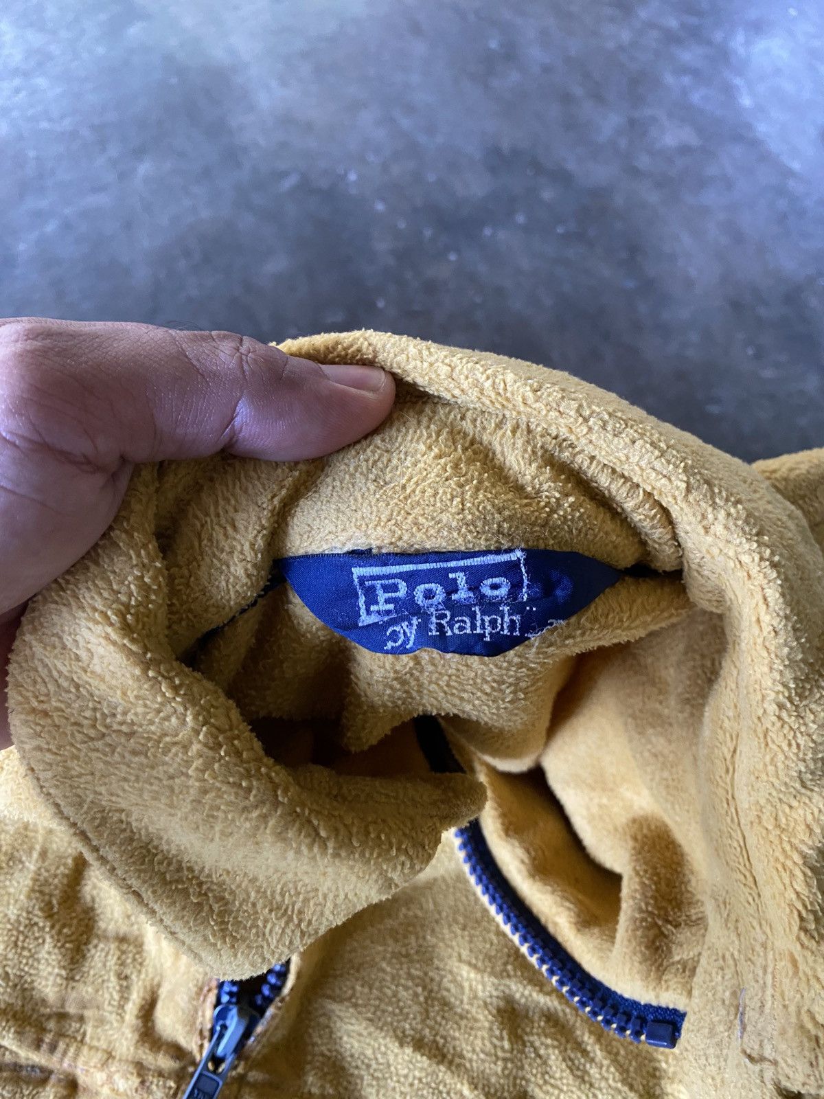 Polo Ralph Lauren VTG Mustard Polo Ralph Lauren Fleece Polartec faded Z4 Size US XL / EU 56 / 4 - 13 Thumbnail