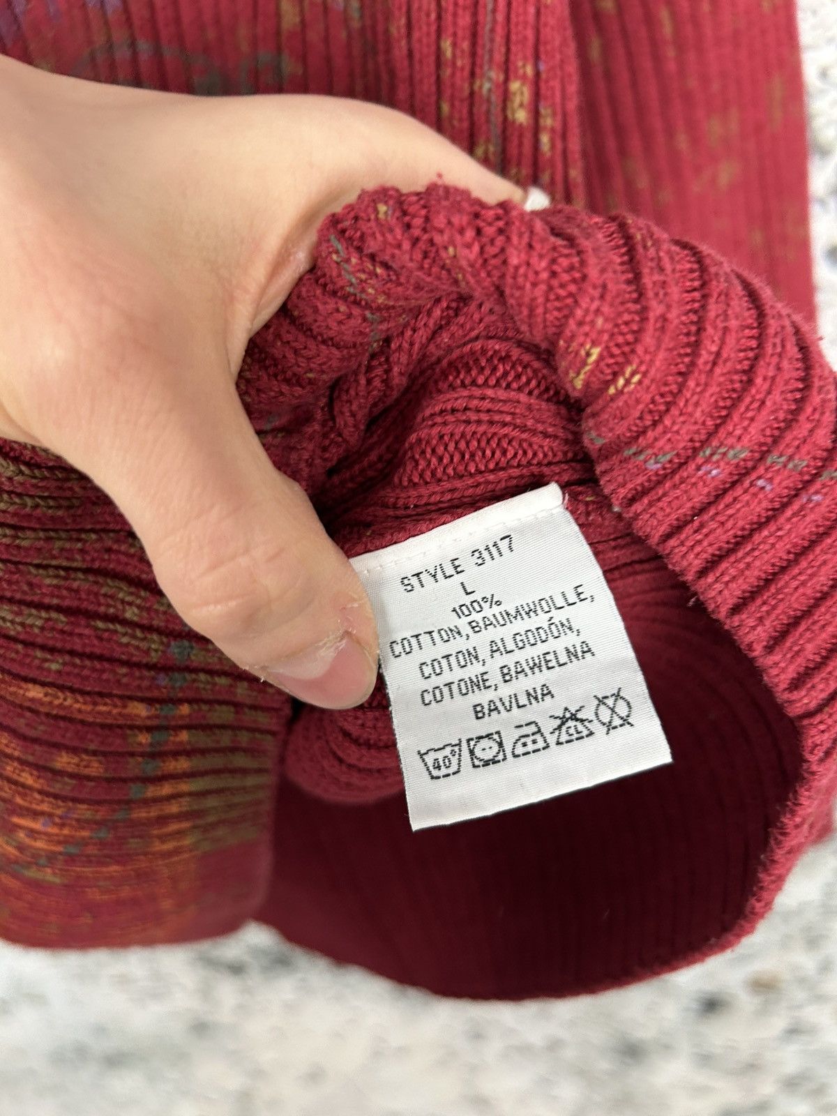 Vintage Avant Garde Japan Style Sweater Blend Stripe Knit Size US L / EU 52-54 / 3 - 6 Thumbnail
